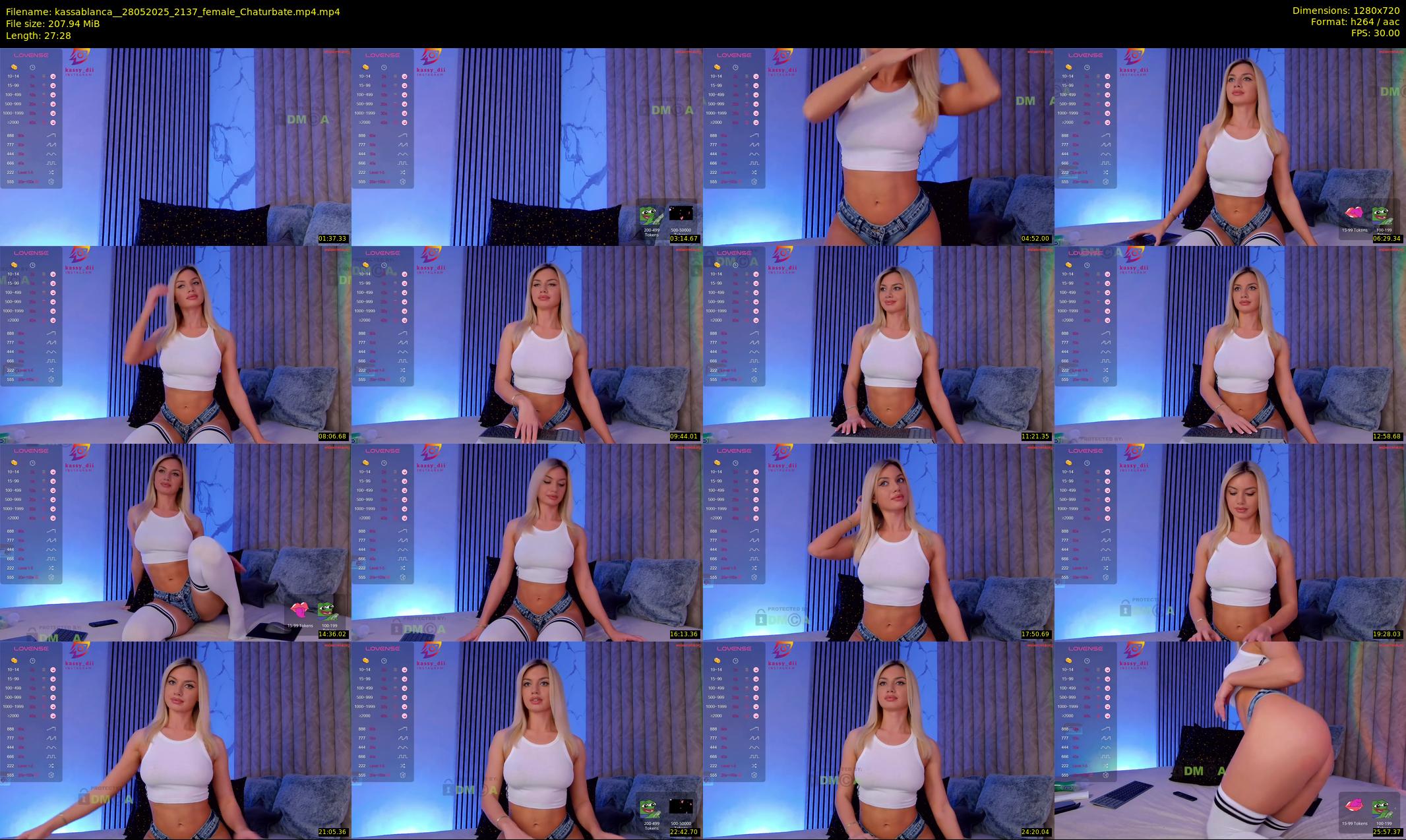 kassablanca_ — 28 minute Chaturbate female cam show recording, 720p, May 28, 2025