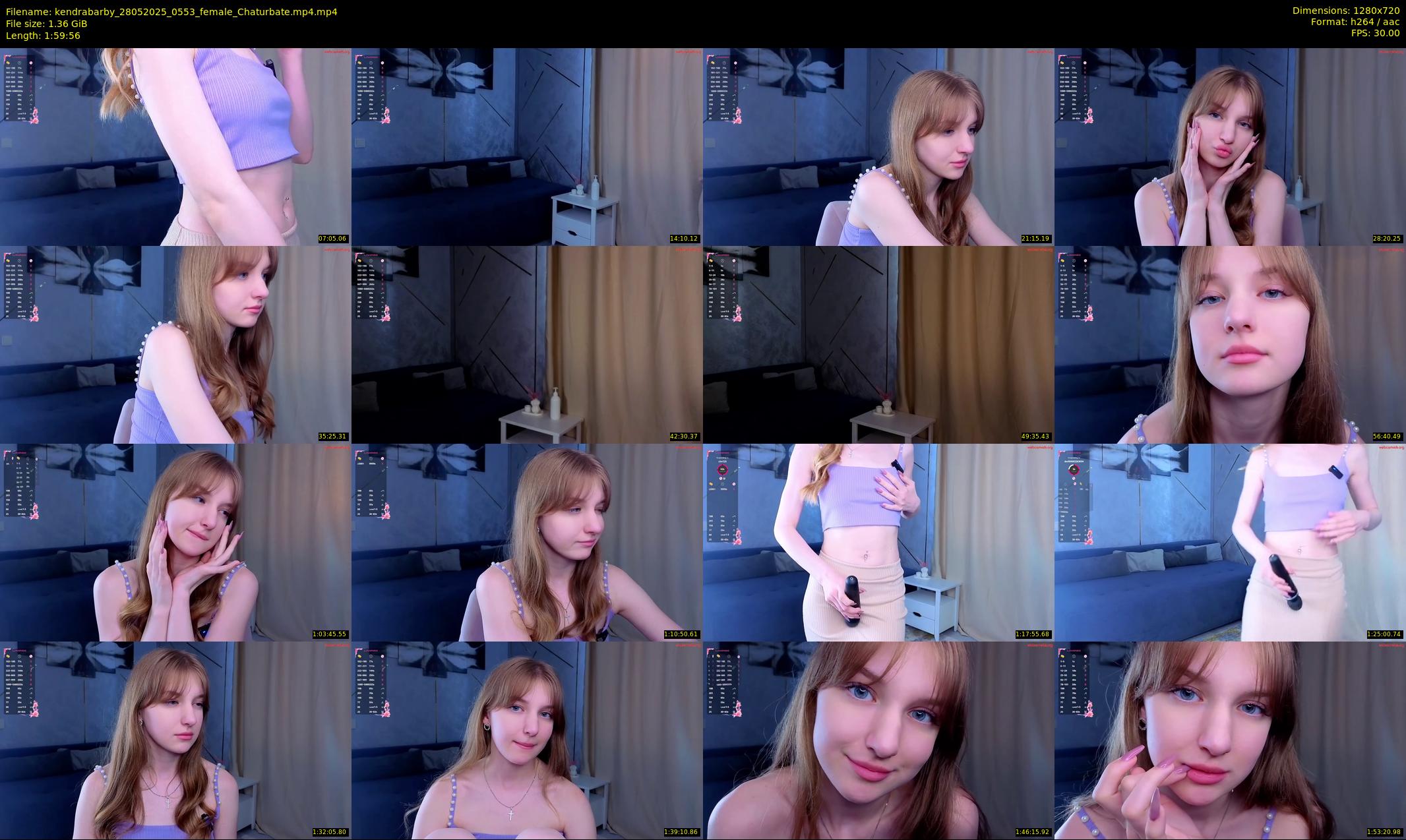 kendrabarby — 120 minute Chaturbate female cam show recording, 720p, May 28, 2025