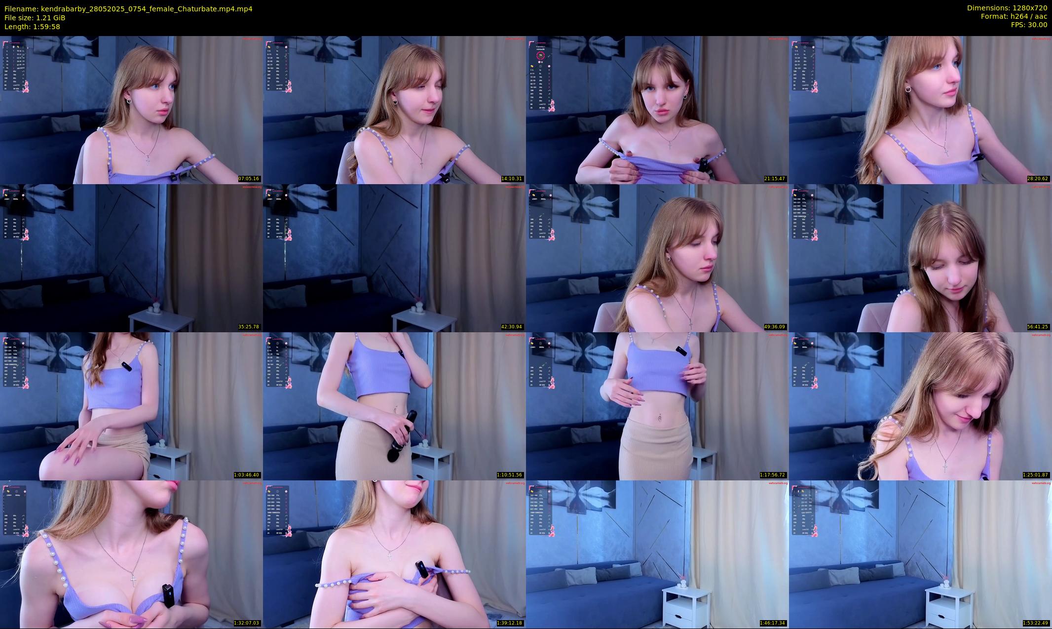 kendrabarby — 120 minute Chaturbate female cam show recording, 720p, May 28, 2025