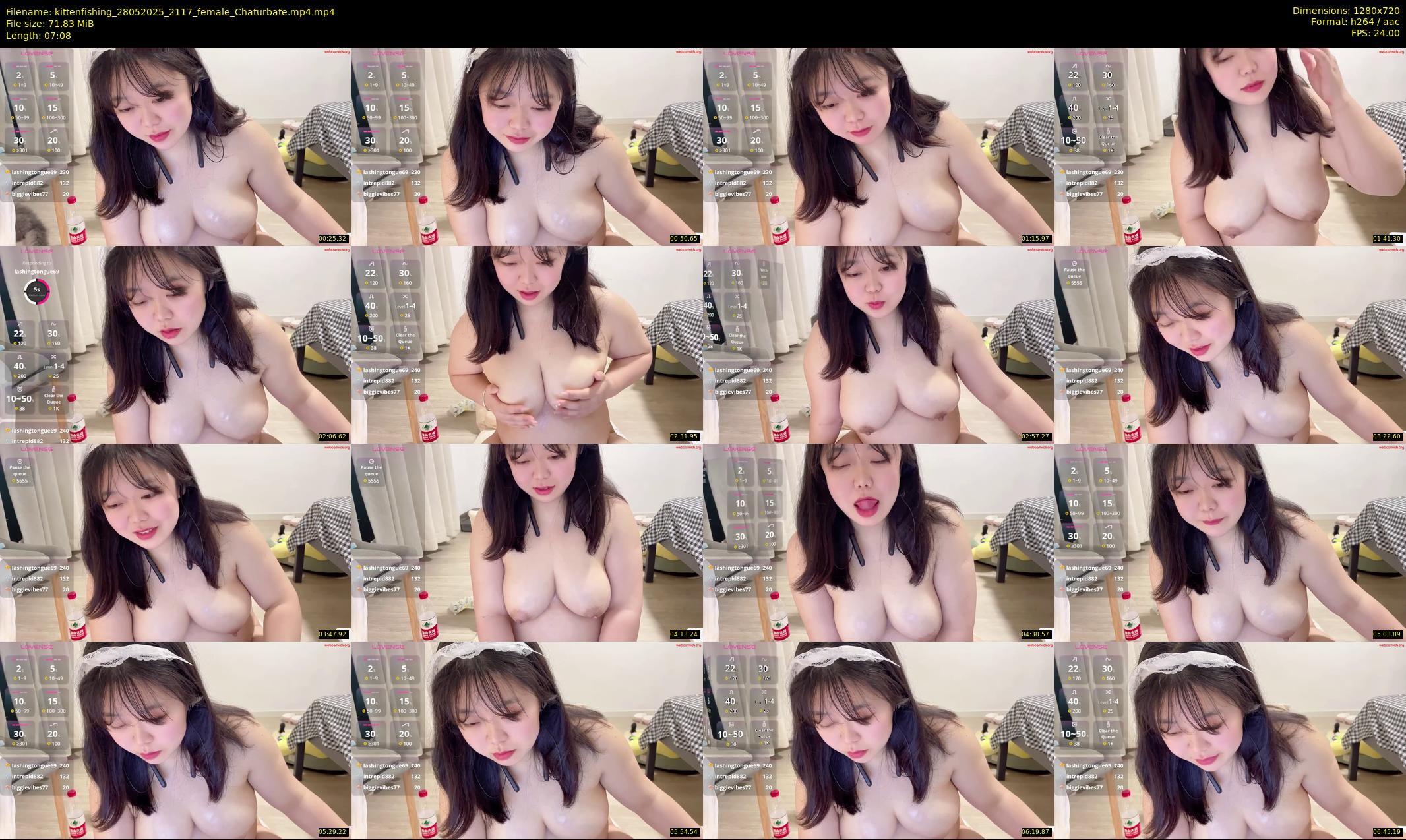 kittenfishing — 8 minute Chaturbate female cam show recording, 720p, May 28, 2025