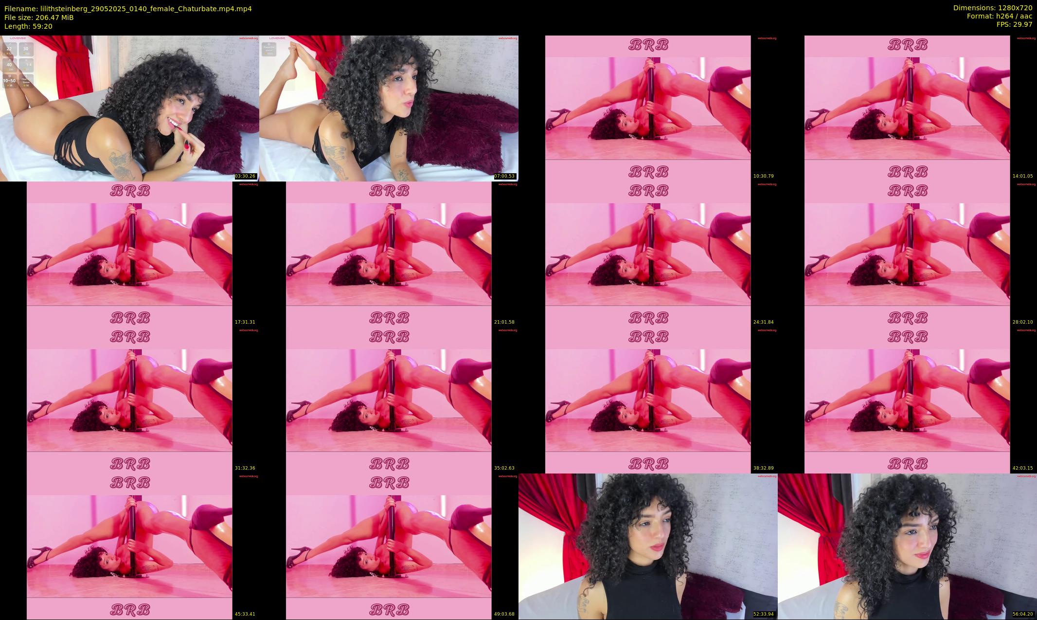 lilithsteinberg — 60 minute Chaturbate female cam show recording, 720p, May 29, 2025