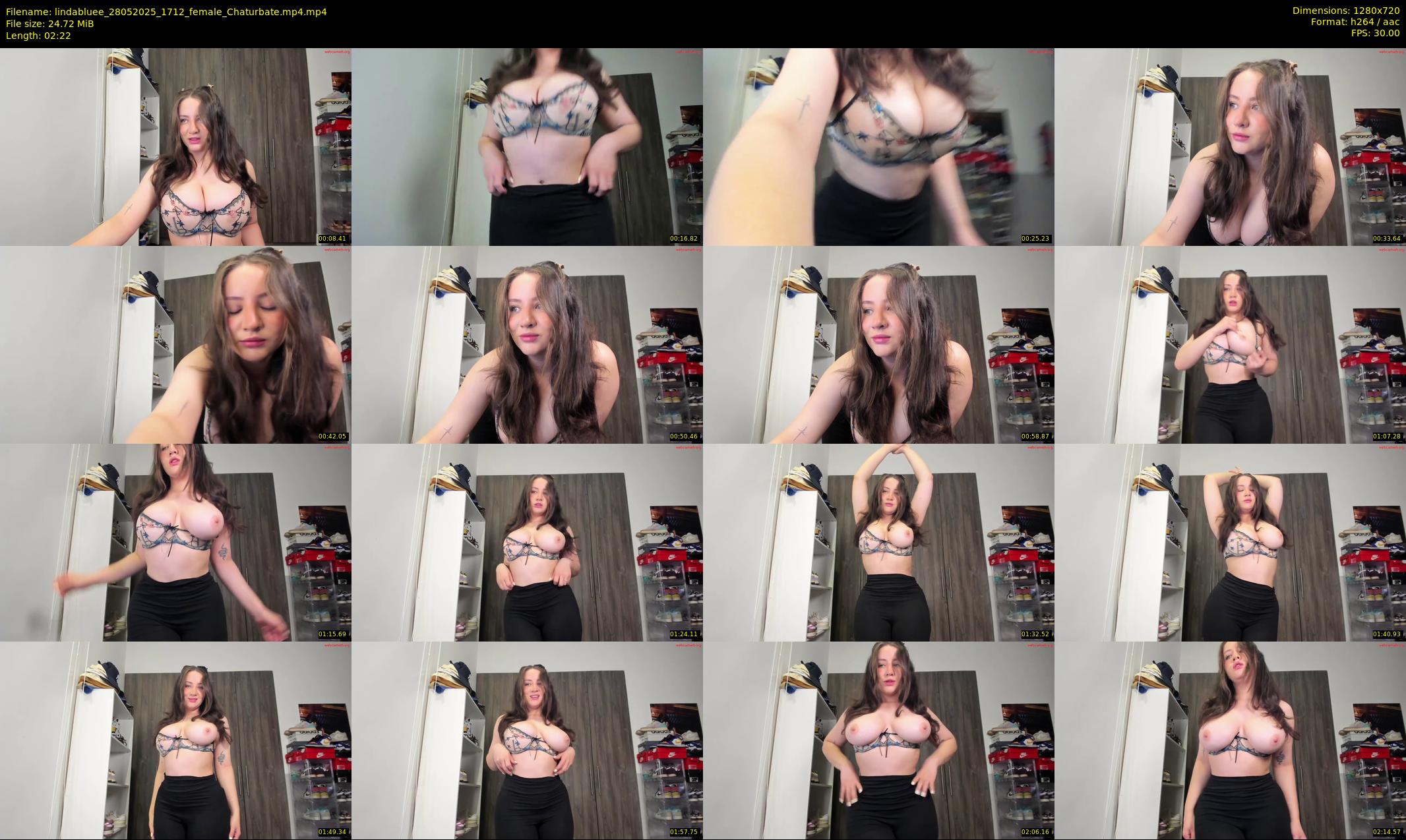 lindabluee — 3 minute Chaturbate female cam show recording, 720p, May 28, 2025