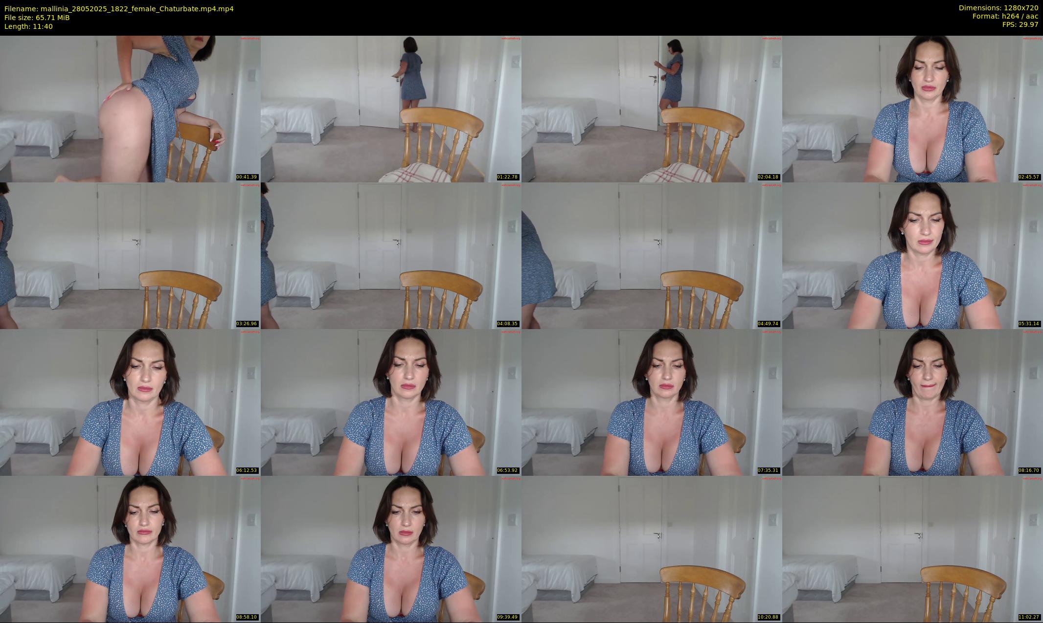 mallinia — 12 minute Chaturbate female cam show recording, 720p, May 28, 2025