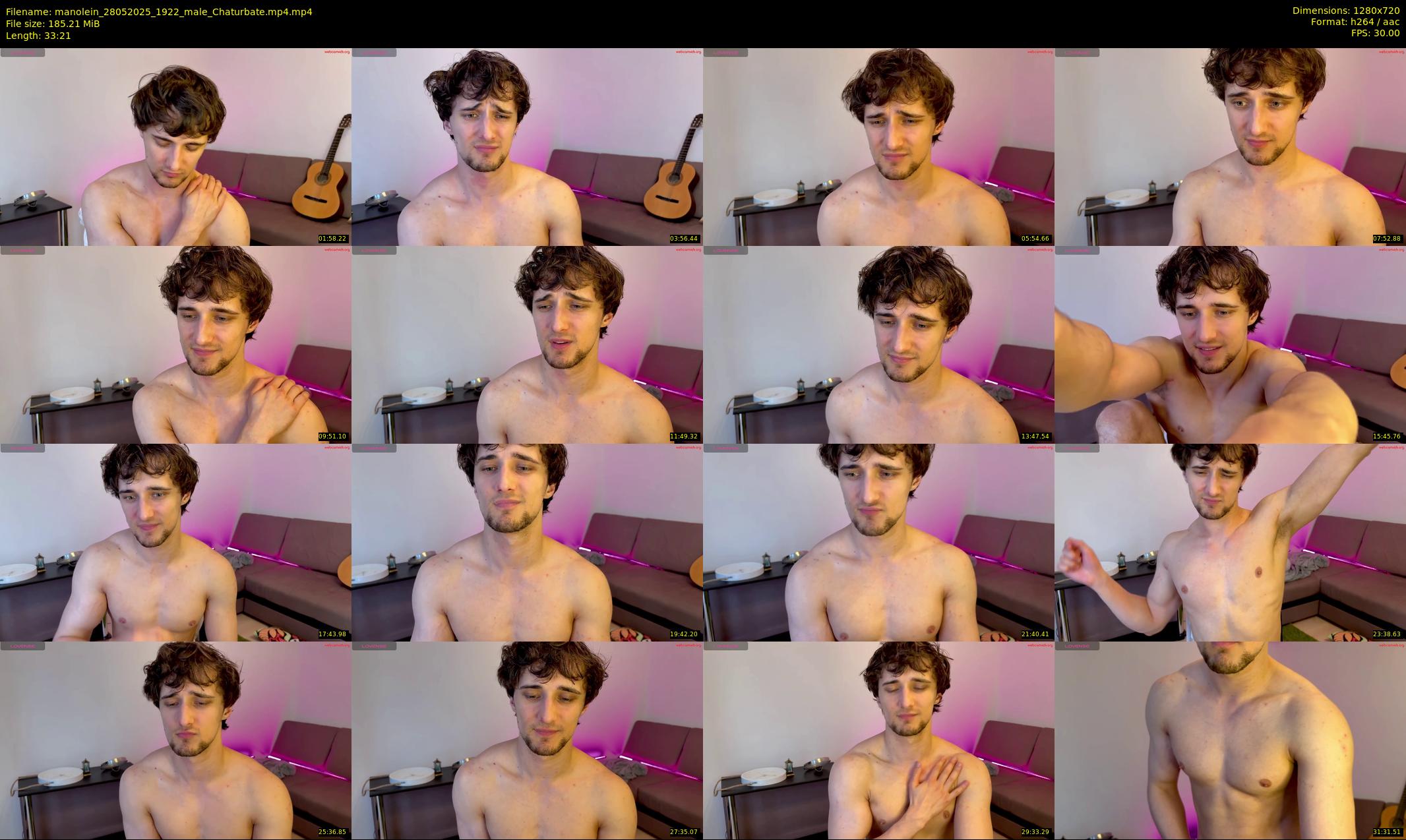 manolein — 34 minute Chaturbate male cam show recording, 720p, May 28, 2025