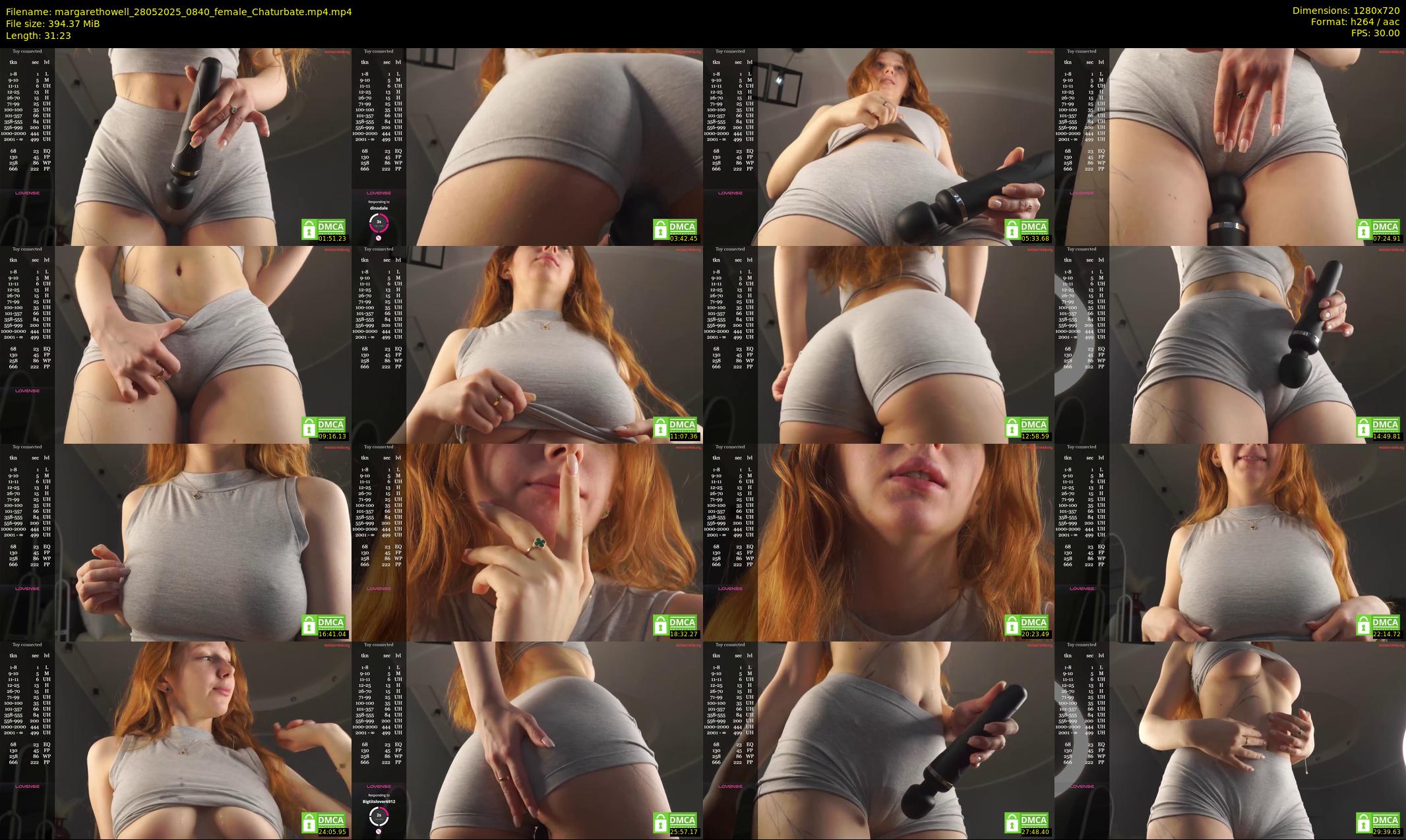 margarethowell — 32 minute Chaturbate female cam show recording, 720p, May 28, 2025
