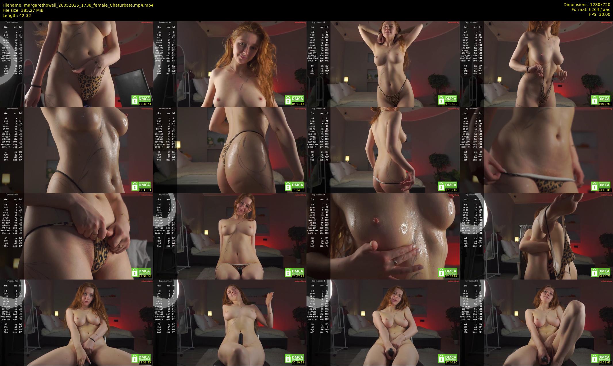 margarethowell — 43 minute Chaturbate female cam show recording, 720p, May 28, 2025