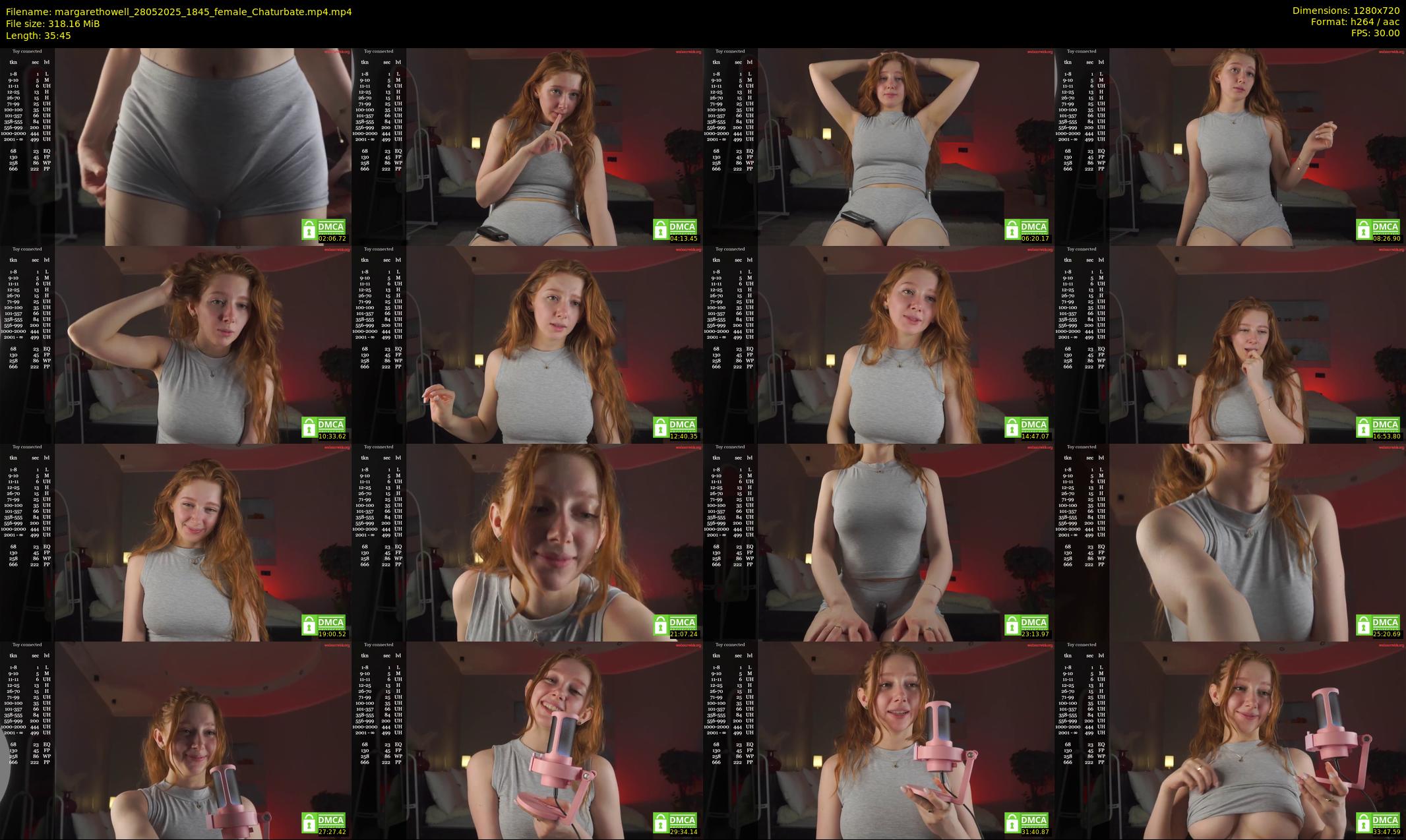margarethowell — 36 minute Chaturbate female cam show recording, 720p, May 28, 2025