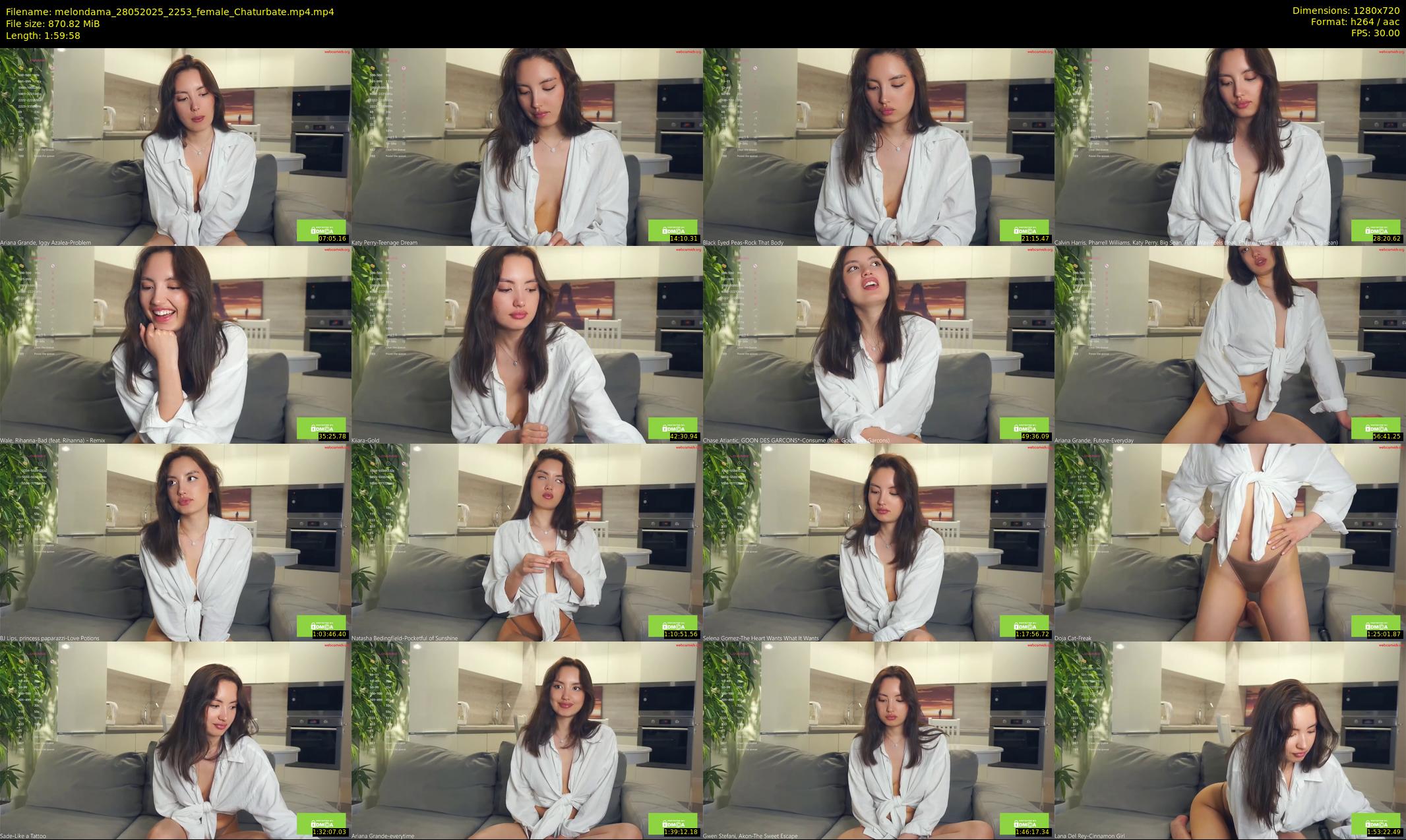 melondama — 120 minute Chaturbate female cam show recording, 720p, May 28, 2025