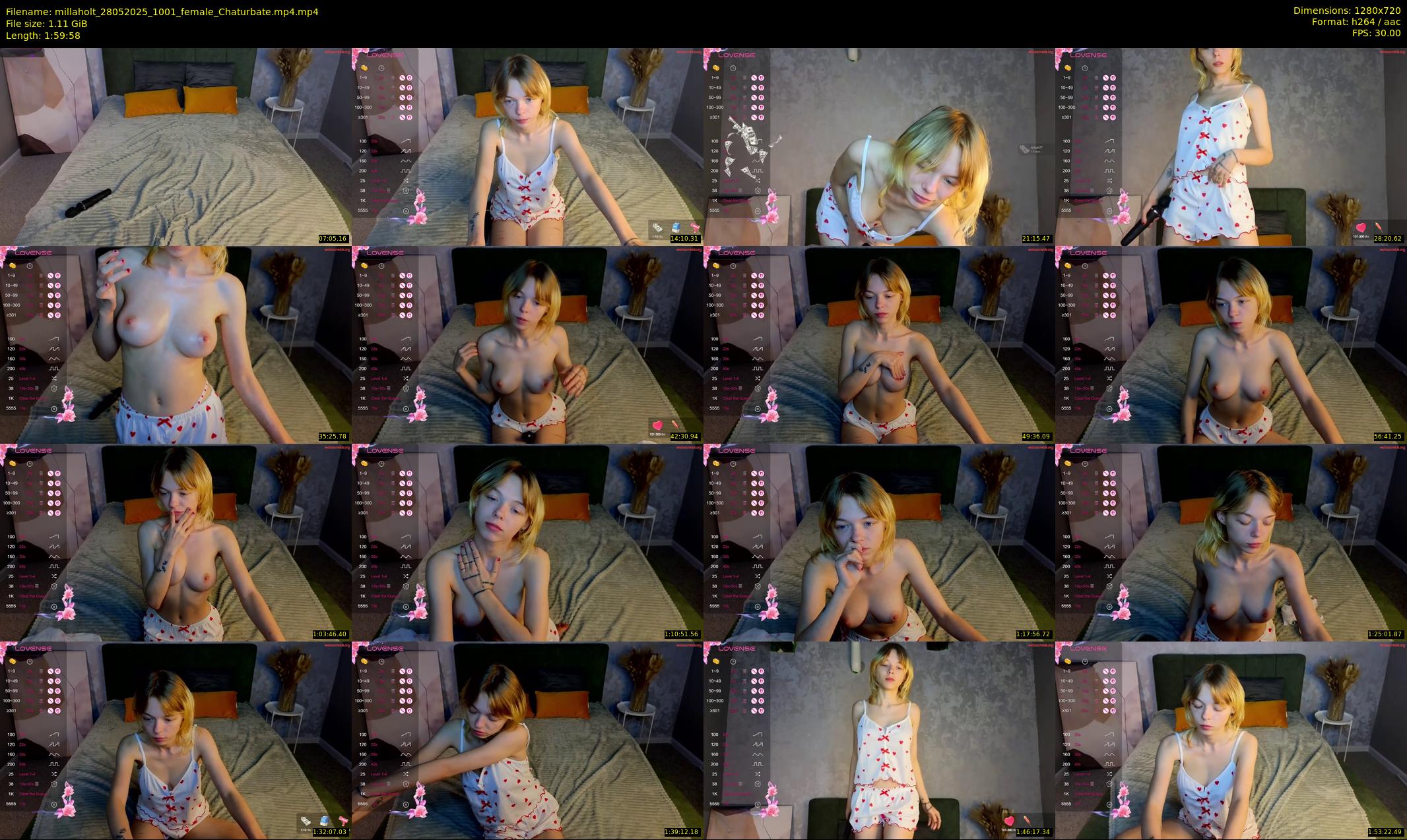 millaholt — 120 minute Chaturbate female cam show recording, 720p, May 28, 2025
