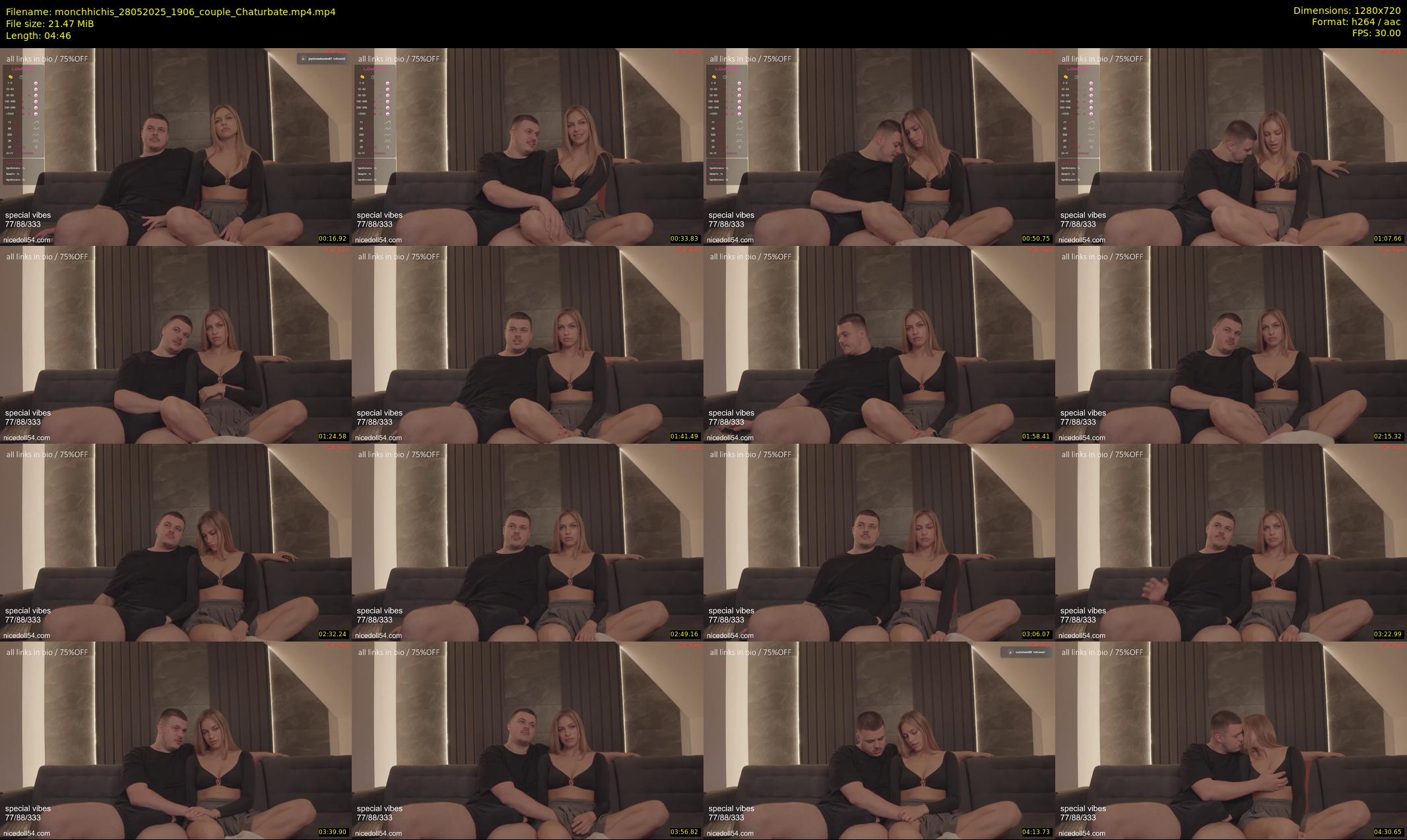 monchhichis — 5 minute Chaturbate couple cam show recording, 720p, May 28, 2025