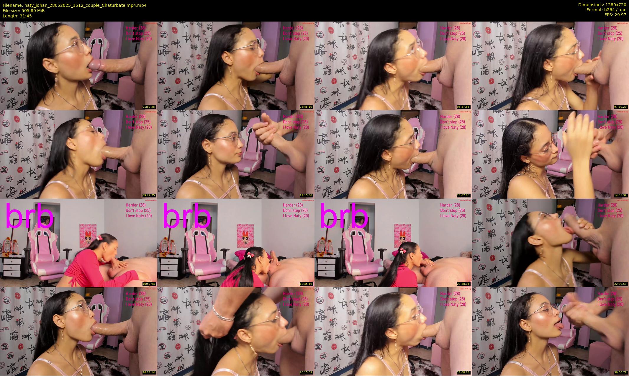naty_johan — 32 minute Chaturbate couple cam show recording, 720p, May 28, 2025