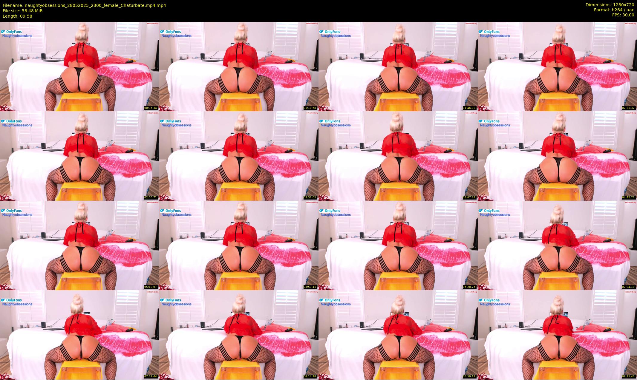 naughtyobsessions — 10 minute Chaturbate female cam show recording, 720p, May 28, 2025