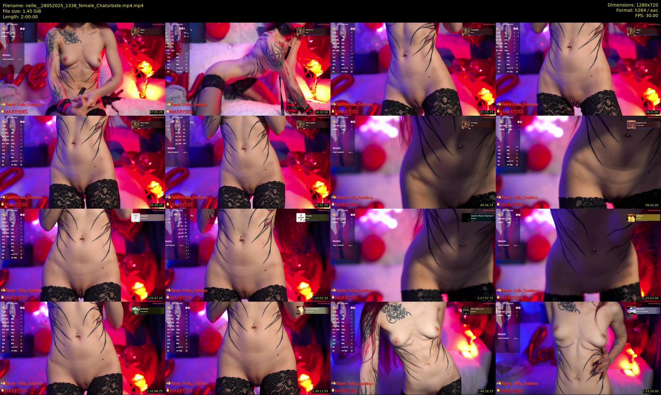 nelle_ — 120 minute Chaturbate female cam show recording, 720p, May 28, 2025