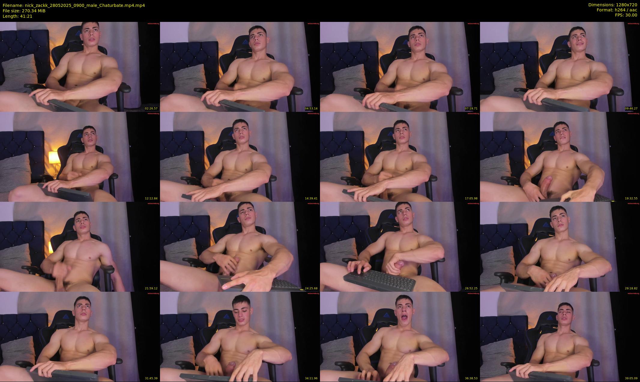 nick_zackk — 42 minute Chaturbate male cam show recording, 720p, May 28, 2025