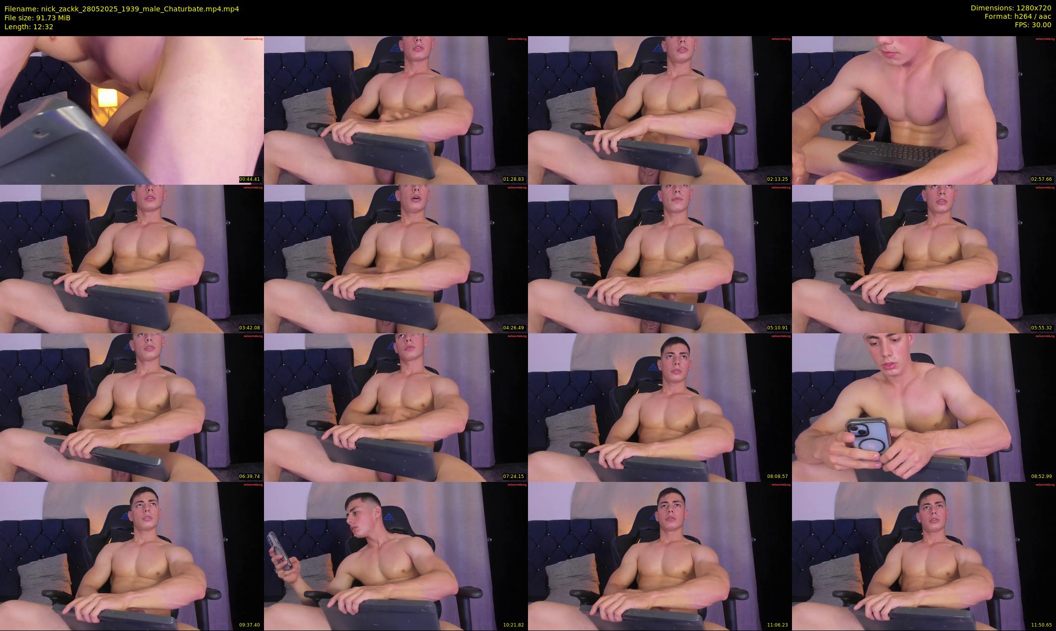 nick_zackk — 13 minute Chaturbate male cam show recording, 720p, May 28, 2025