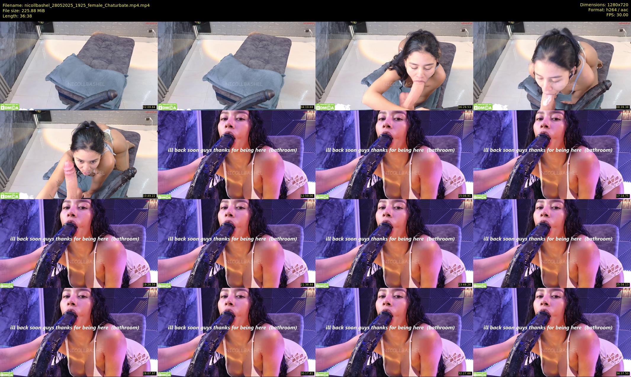 nicollbashel — 37 minute Chaturbate female cam show recording, 720p, May 28, 2025