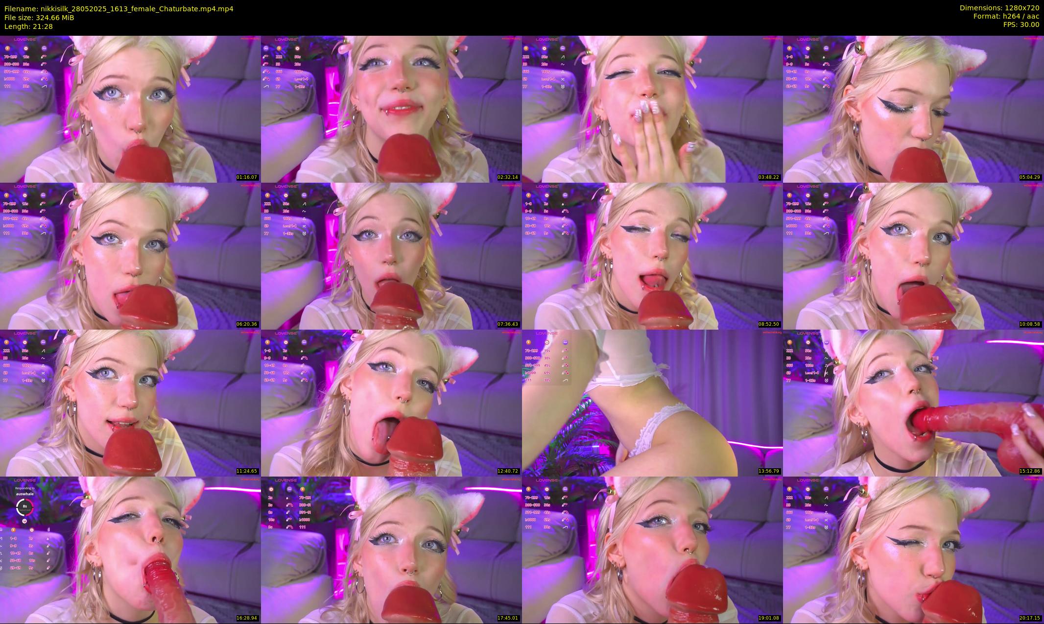 nikkisilk — 22 minute Chaturbate female cam show recording, 720p, May 28, 2025