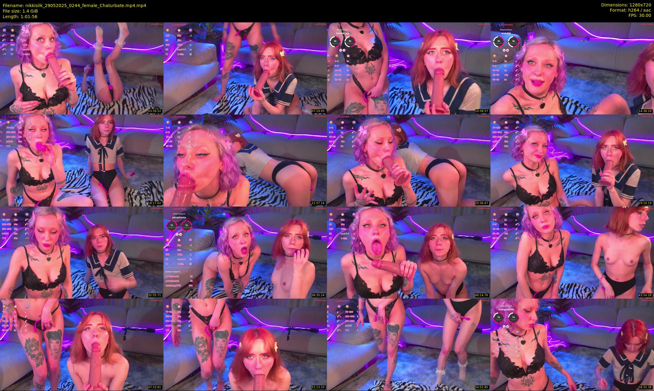 nikkisilk — 62 minute Chaturbate female cam show recording, 720p, May 29, 2025