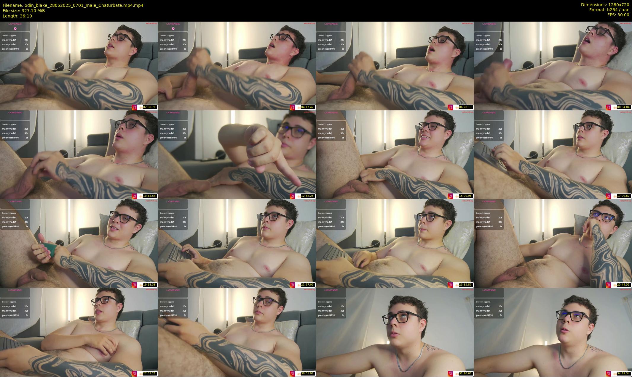 odin_blake — 37 minute Chaturbate male cam show recording, 720p, May 28, 2025