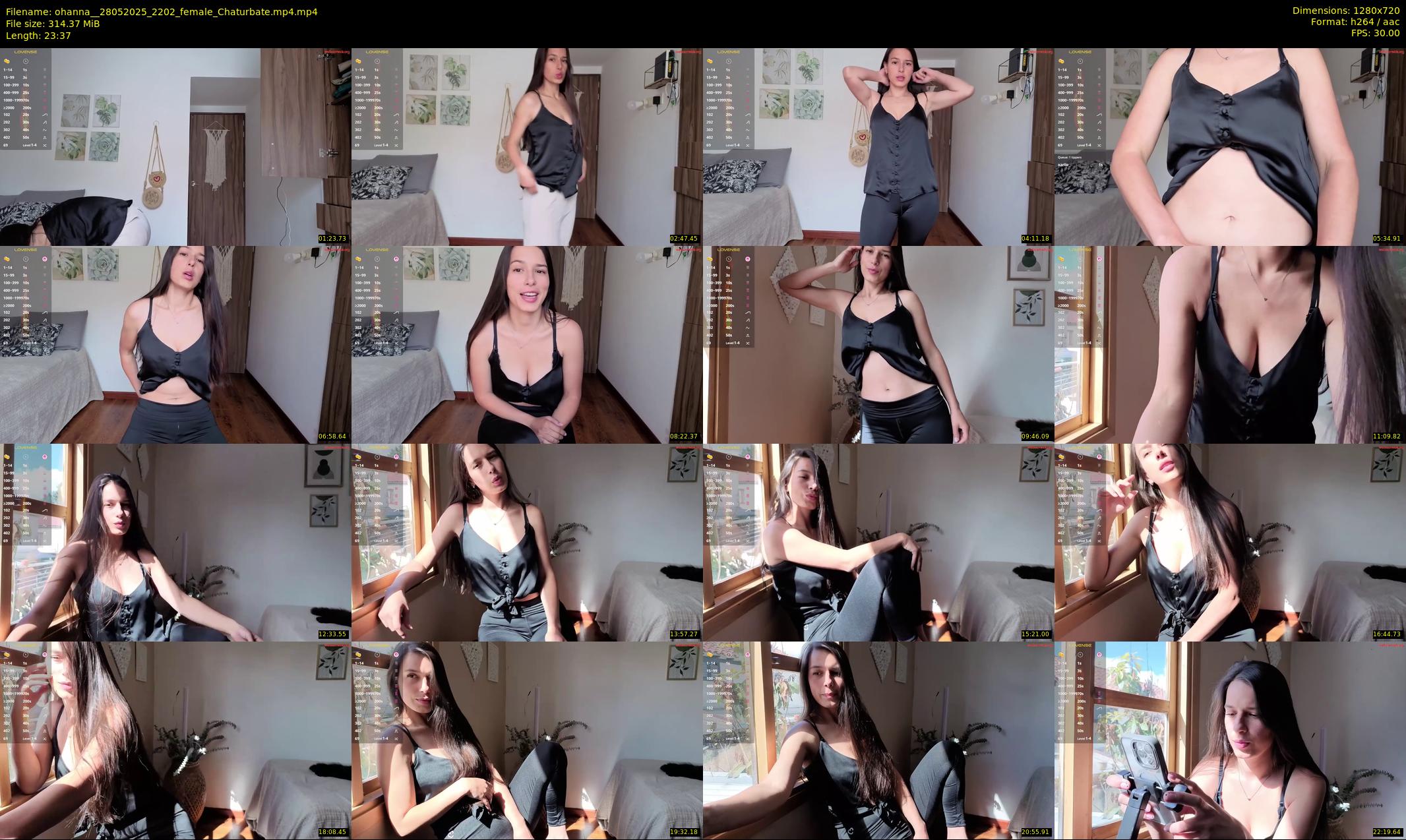 ohanna_ — 24 minute Chaturbate female cam show recording, 720p, May 28, 2025