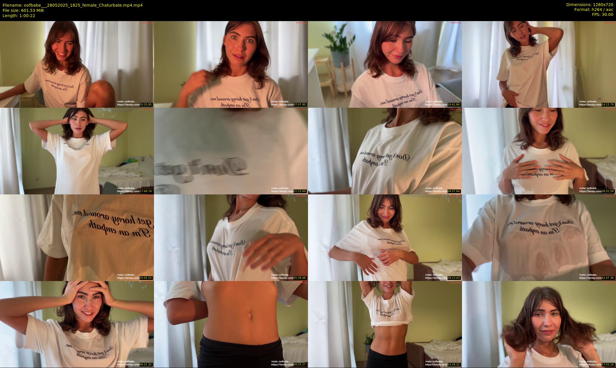 oofbabe__ — 61 minute Chaturbate female cam show recording, 720p, May 28, 2025