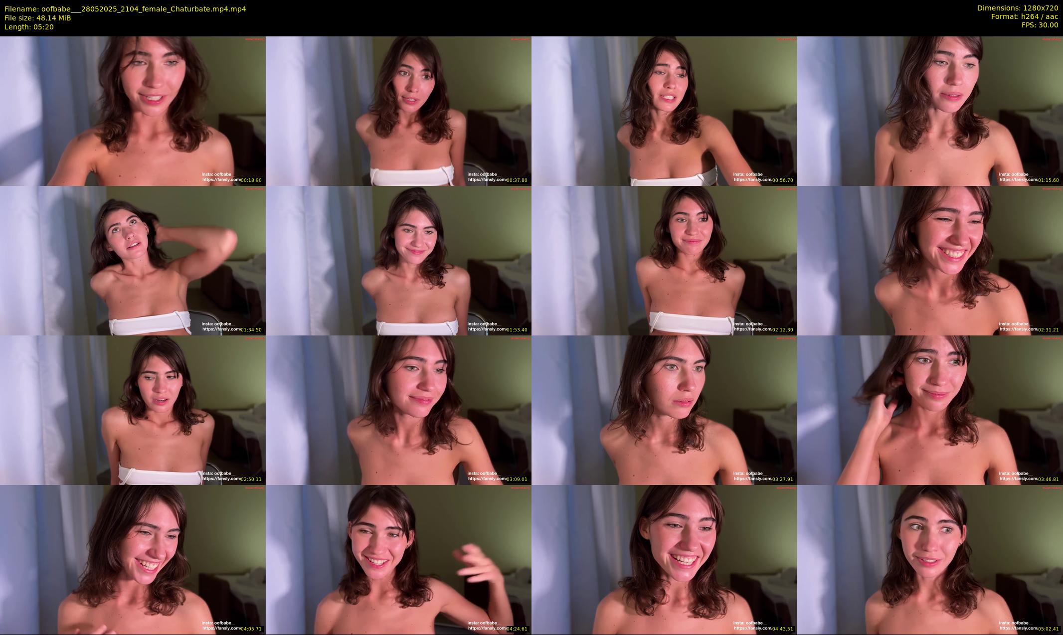 oofbabe__ — 6 minute Chaturbate female cam show recording, 720p, May 28, 2025