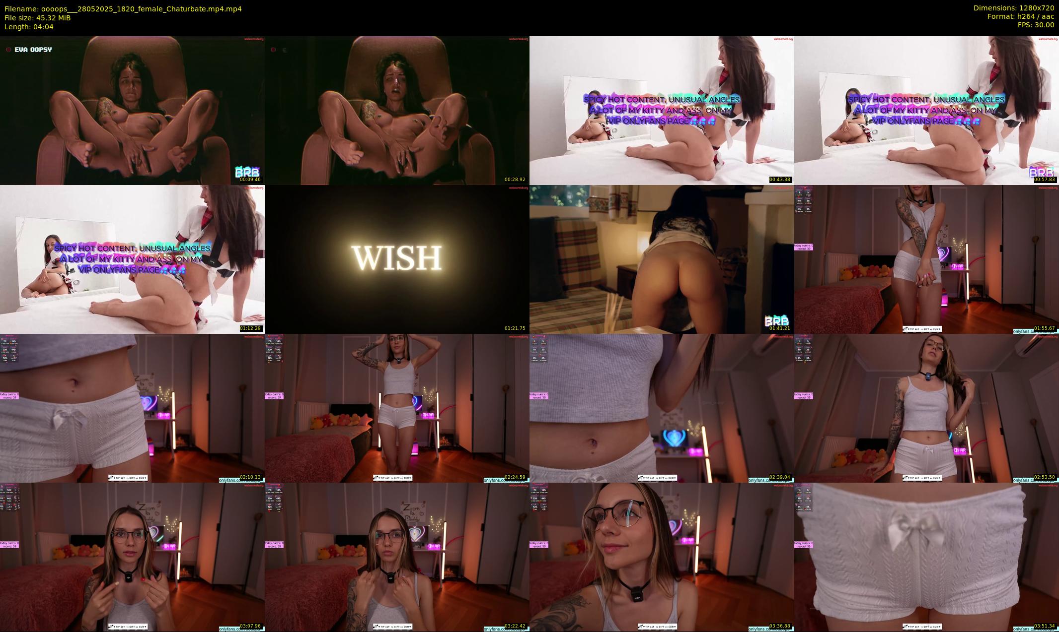 oooops__ — 5 minute Chaturbate female cam show recording, 720p, May 28, 2025