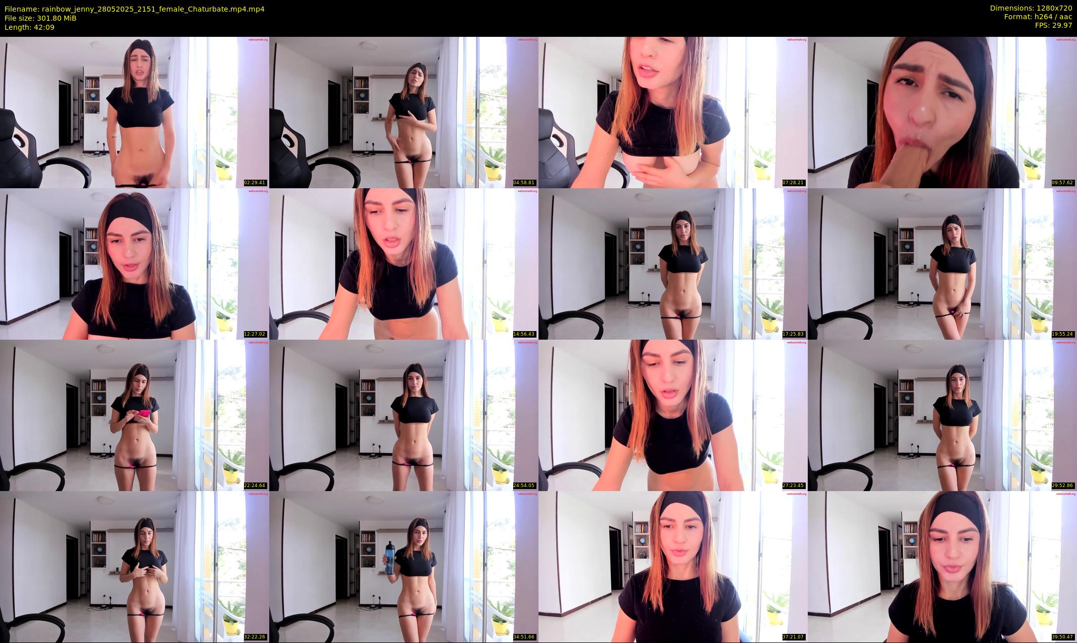rainbow_jenny — 43 minute Chaturbate female cam show recording, 720p, May 28, 2025