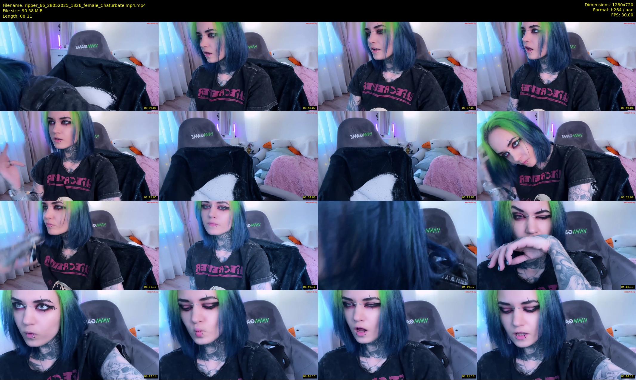 ripper_66 — 9 minute Chaturbate female cam show recording, 720p, May 28, 2025