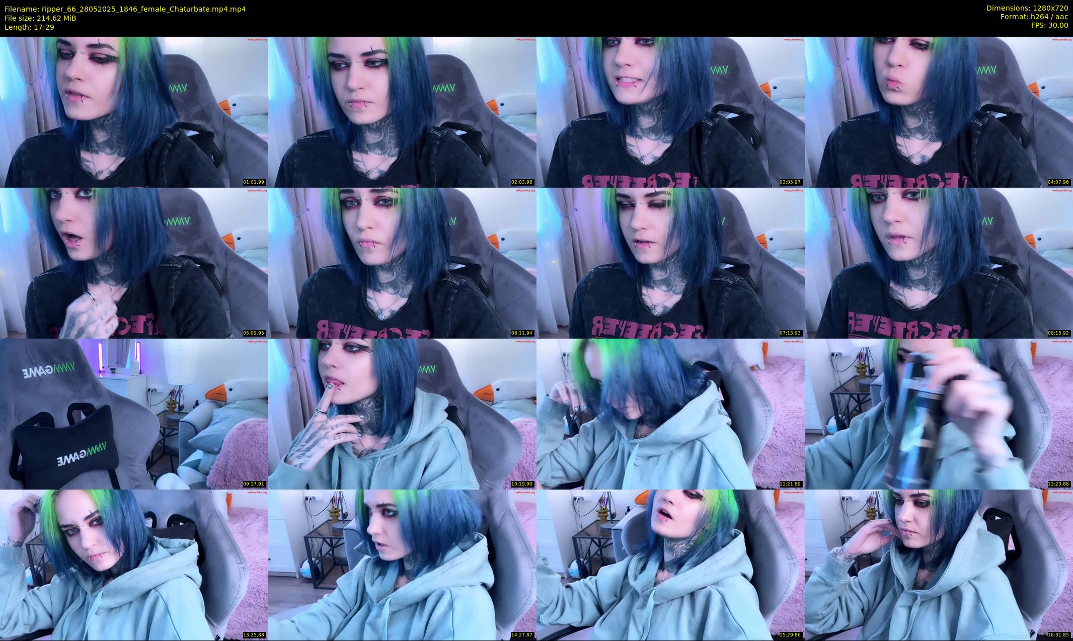ripper_66 — 18 minute Chaturbate female cam show recording, 720p, May 28, 2025