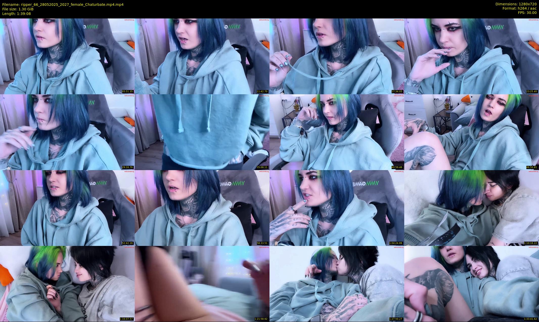 ripper_66 — 100 minute Chaturbate female cam show recording, 720p, May 28, 2025
