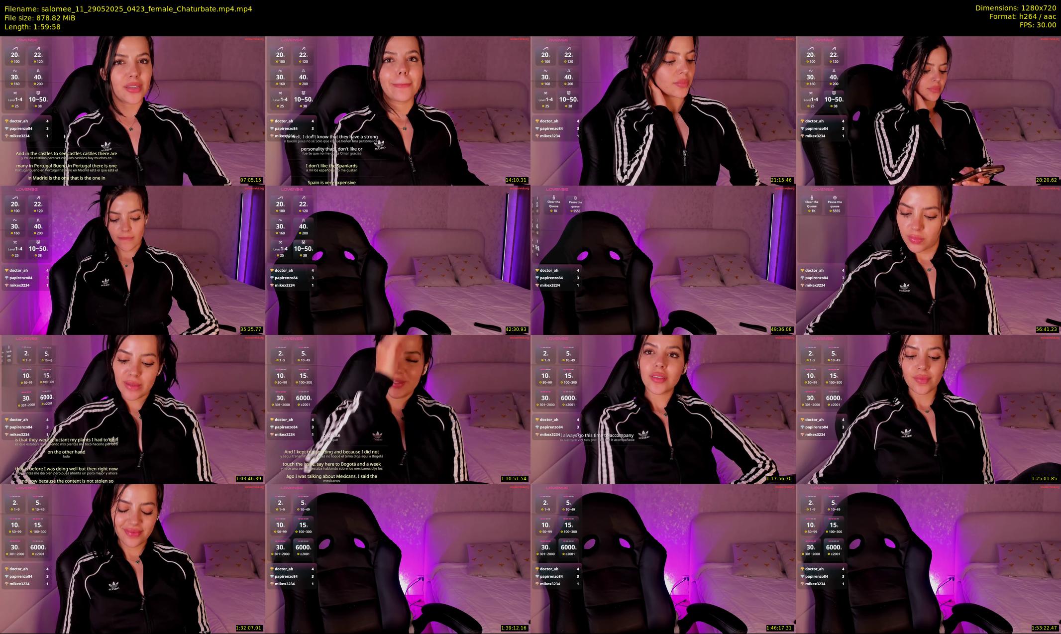 salomee_11 — 120 minute Chaturbate female cam show recording, 720p, May 29, 2025