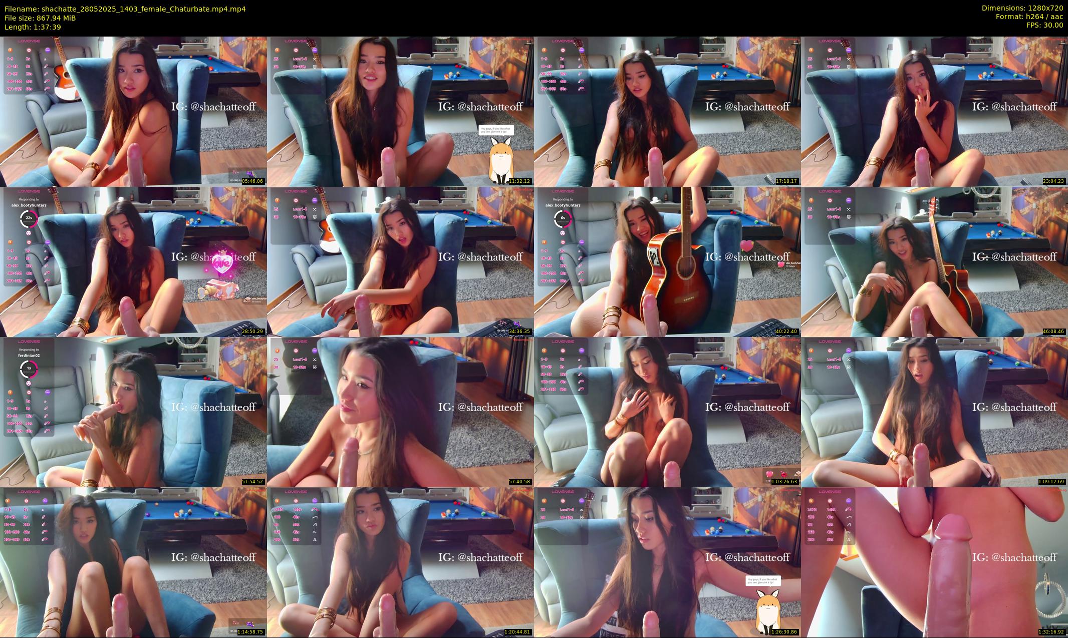 shachatte — 98 minute Chaturbate couple cam show recording, 720p, May 28, 2025