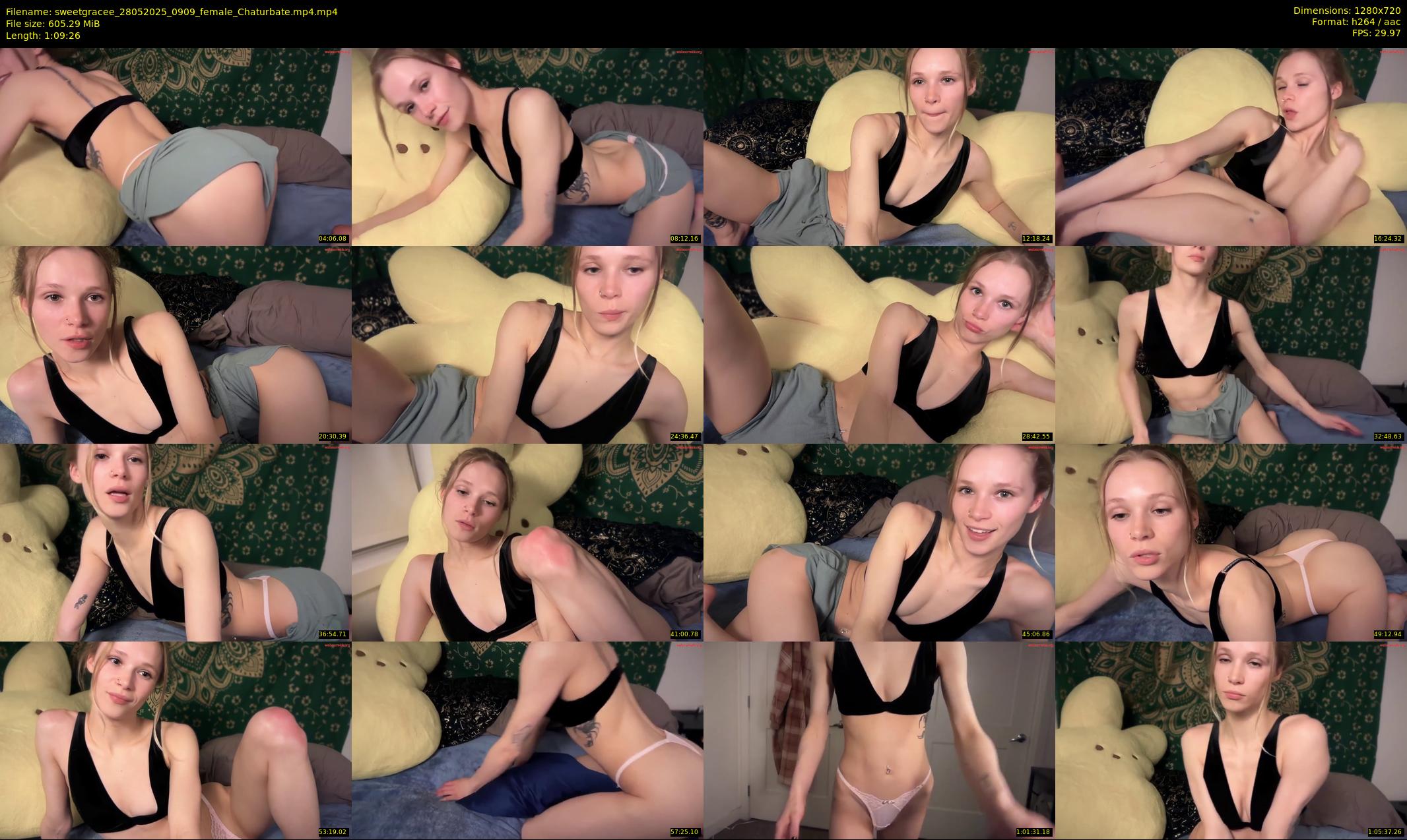 sweetgracee — 70 minute Chaturbate female cam show recording, 720p, May 28, 2025