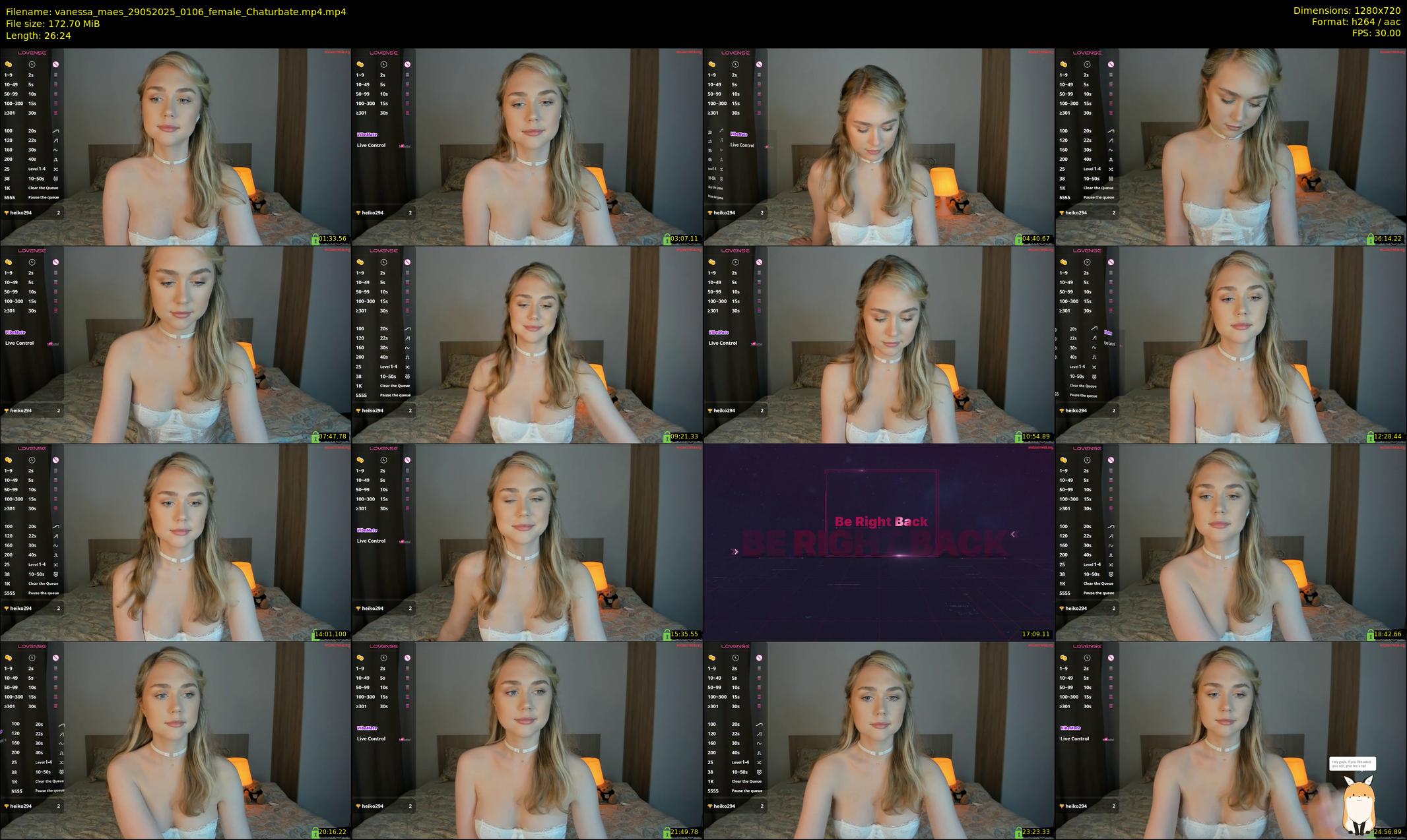 vanessa_maes — 27 minute Chaturbate female cam show recording, 720p, May 29, 2025