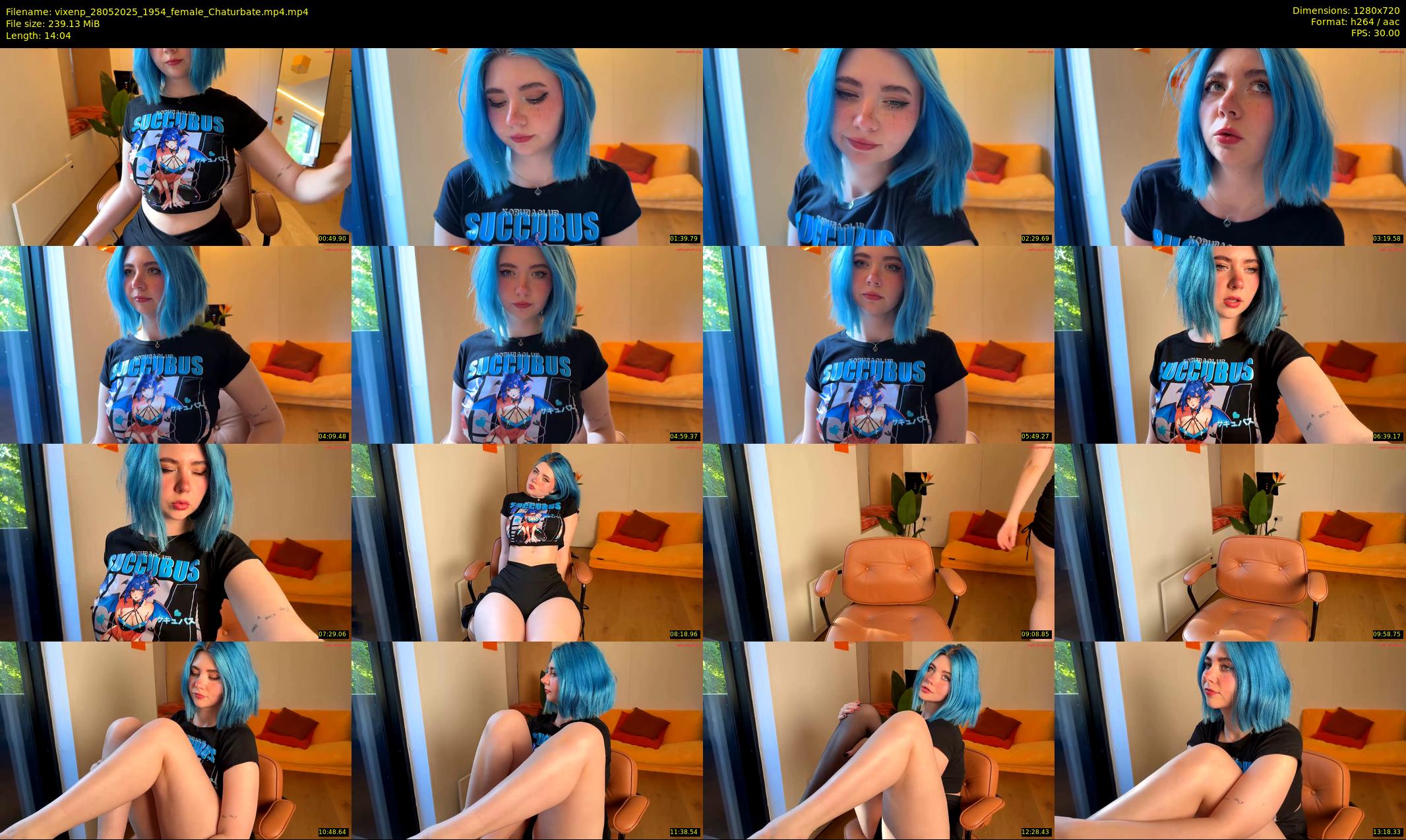 vixenp — 15 minute Chaturbate female cam show recording, 720p, May 28, 2025