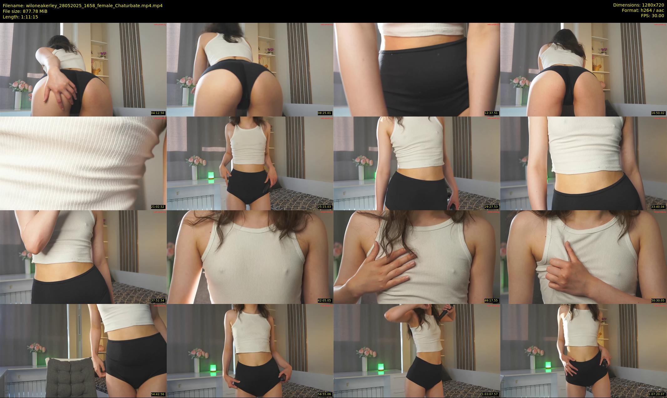 wiloneakerley — 72 minute Chaturbate female cam show recording, 720p, May 28, 2025