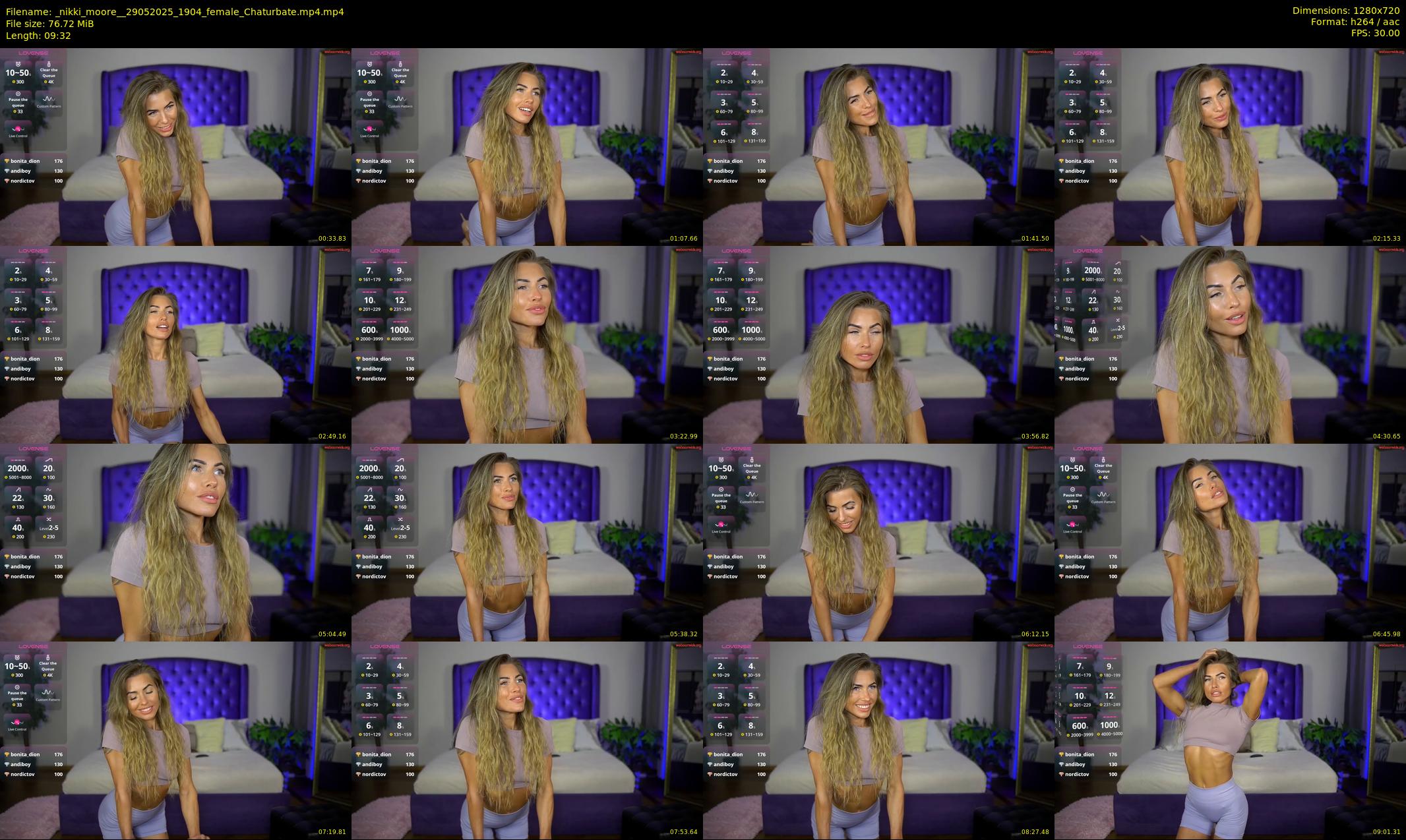_nikki_moore_ — 10 minute Chaturbate female cam show recording, 720p, May 29, 2025