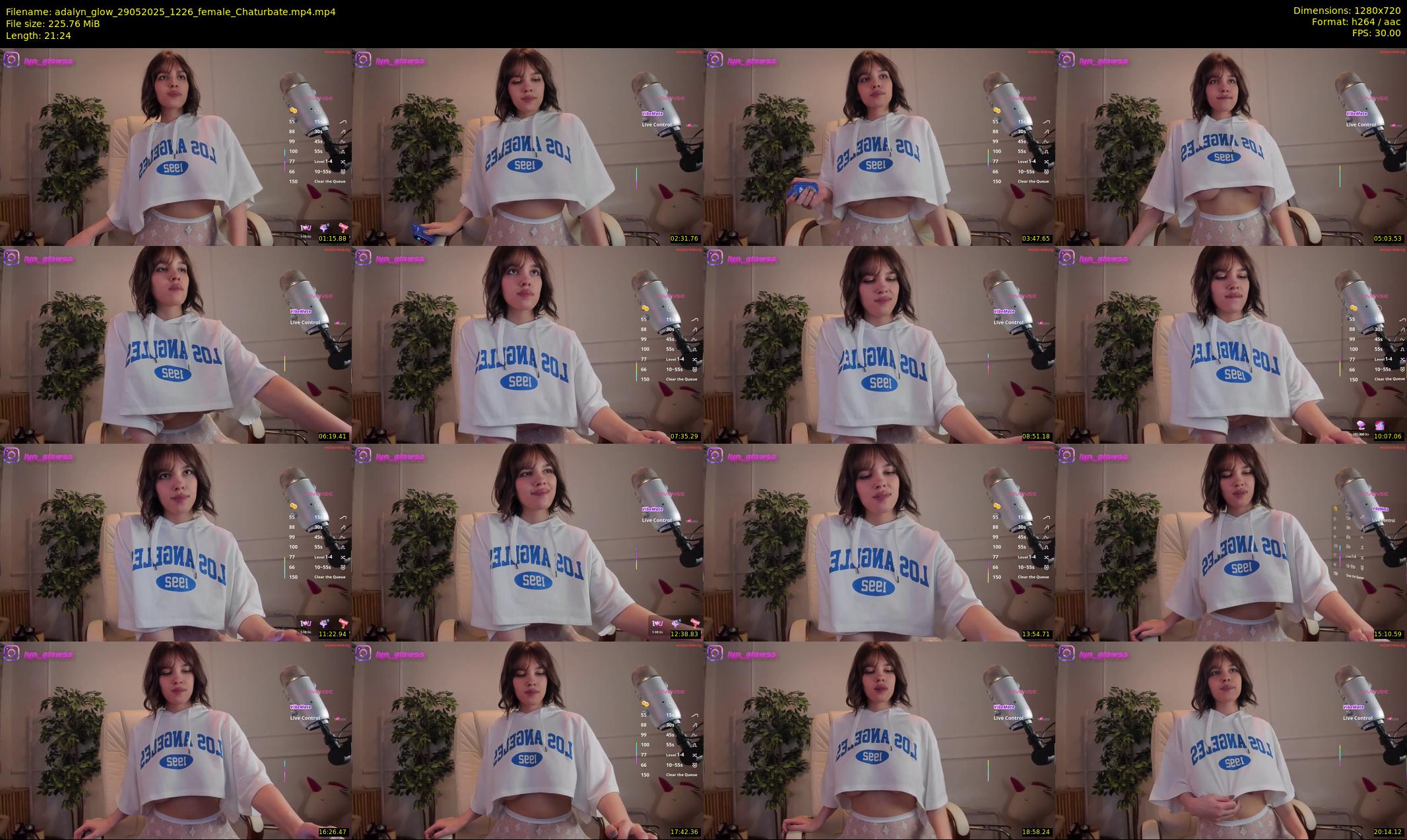 adalyn_glow — 22 minute Chaturbate female cam show recording, 720p, May 29, 2025