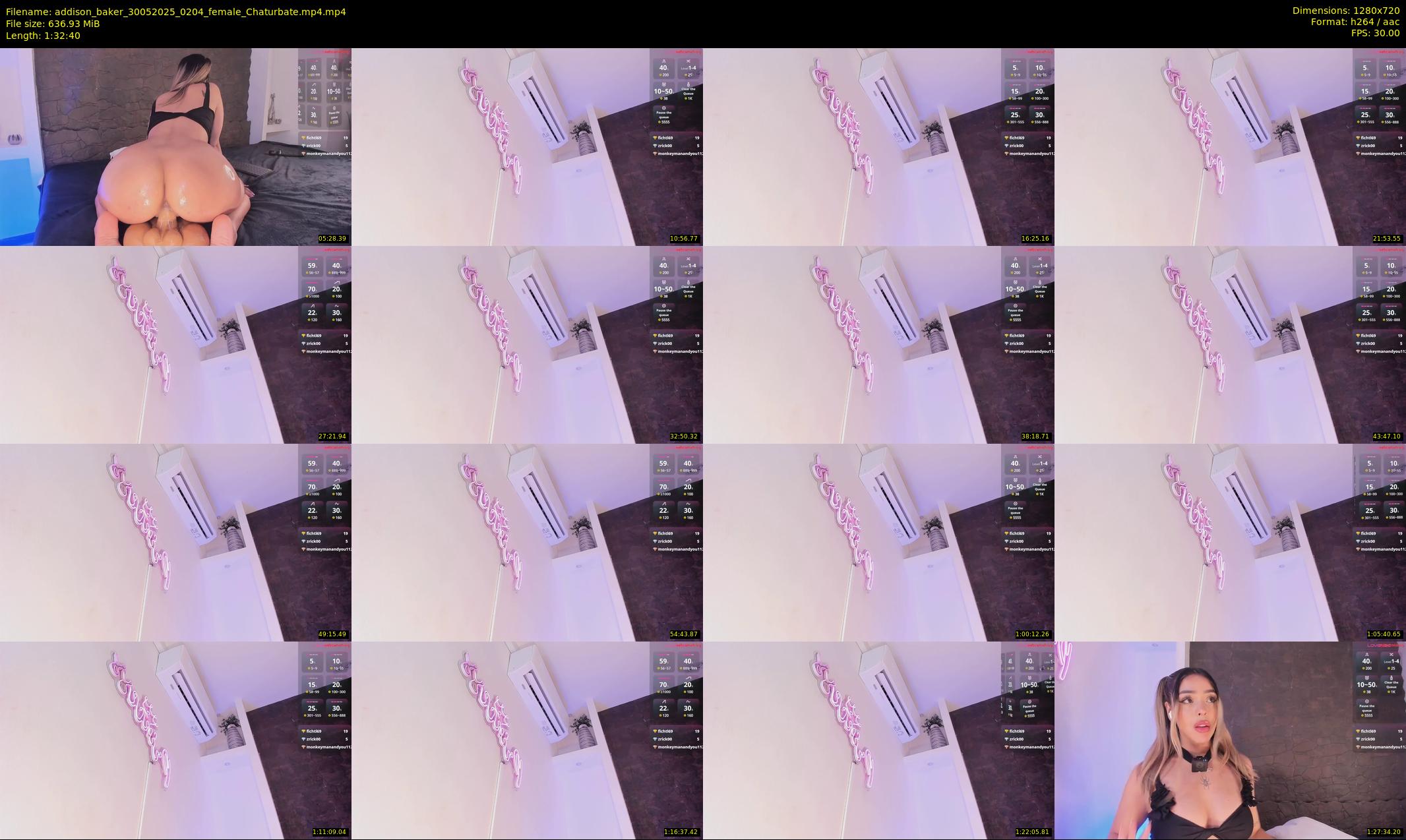 addison_baker — 93 minute Chaturbate female cam show recording, 720p, May 30, 2025