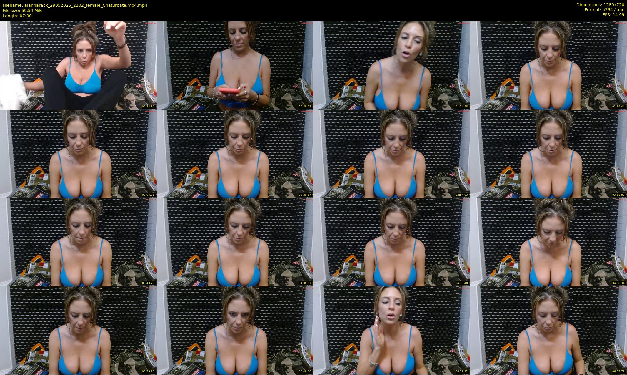 alannarack — 7 minute Chaturbate female cam show recording, 720p, May 29, 2025