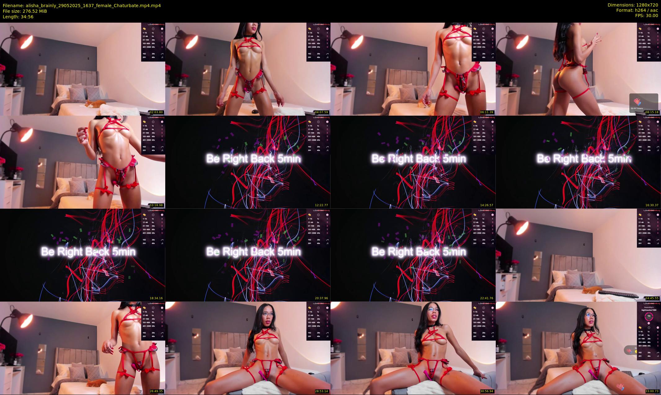 alisha_brainly — 35 minute Chaturbate female cam show recording, 720p, May 29, 2025