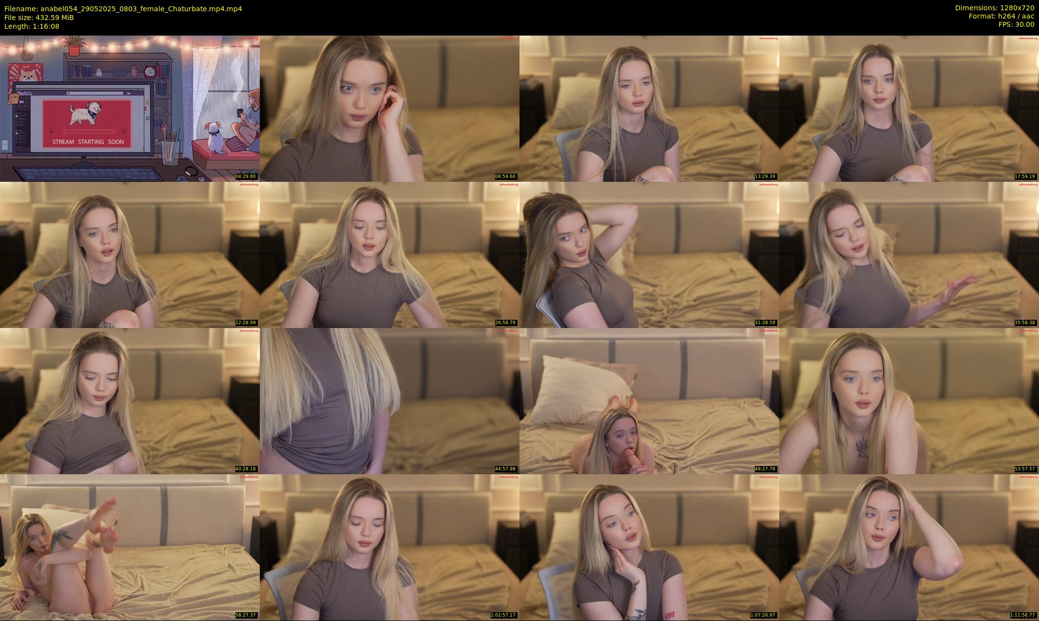 anabel054 — 77 minute Chaturbate female cam show recording, 720p, May 29, 2025