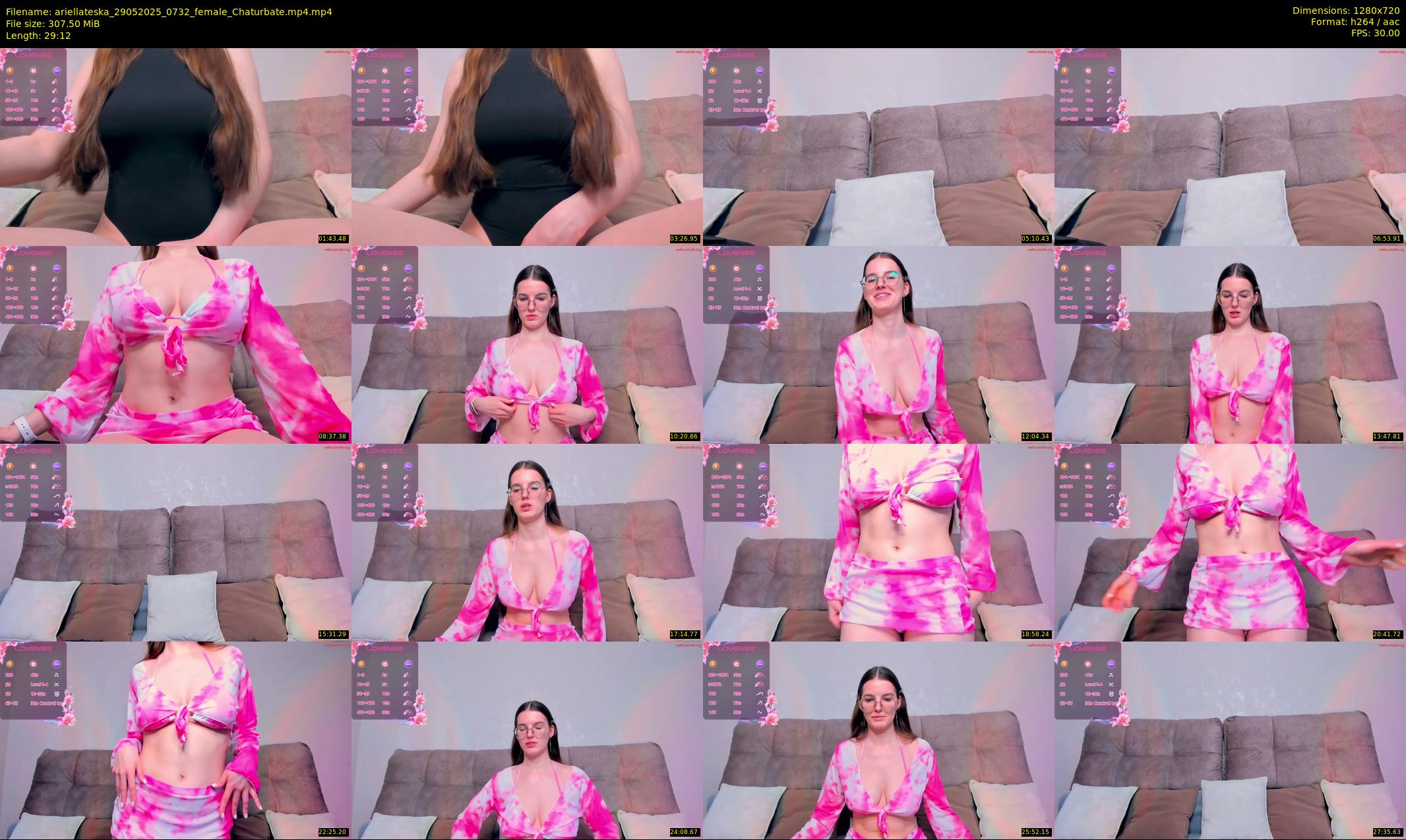 ariellateska — 30 minute Chaturbate female cam show recording, 720p, May 29, 2025