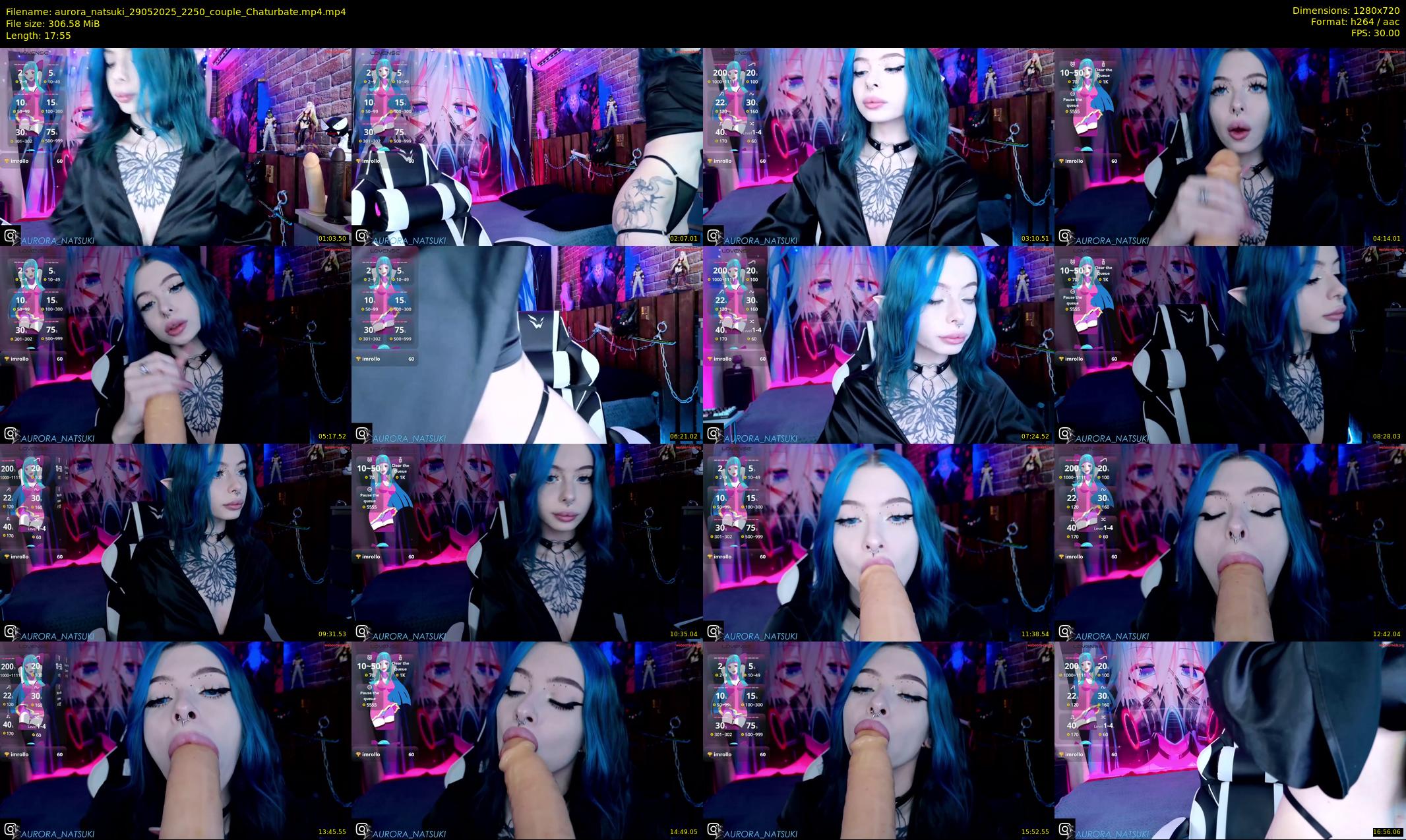 aurora_natsuki — 18 minute Chaturbate couple cam show recording, 720p, May 29, 2025