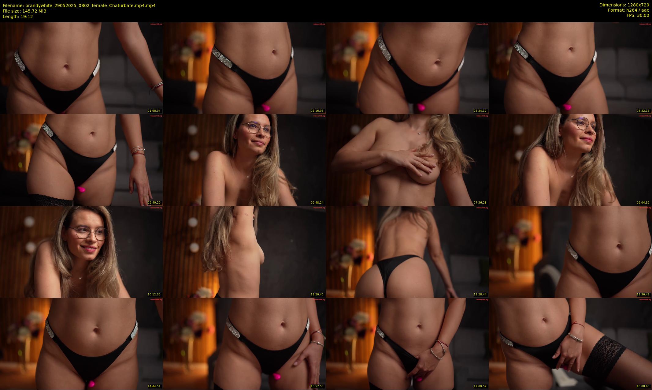 brandywhite — 20 minute Chaturbate female cam show recording, 720p, May 29, 2025