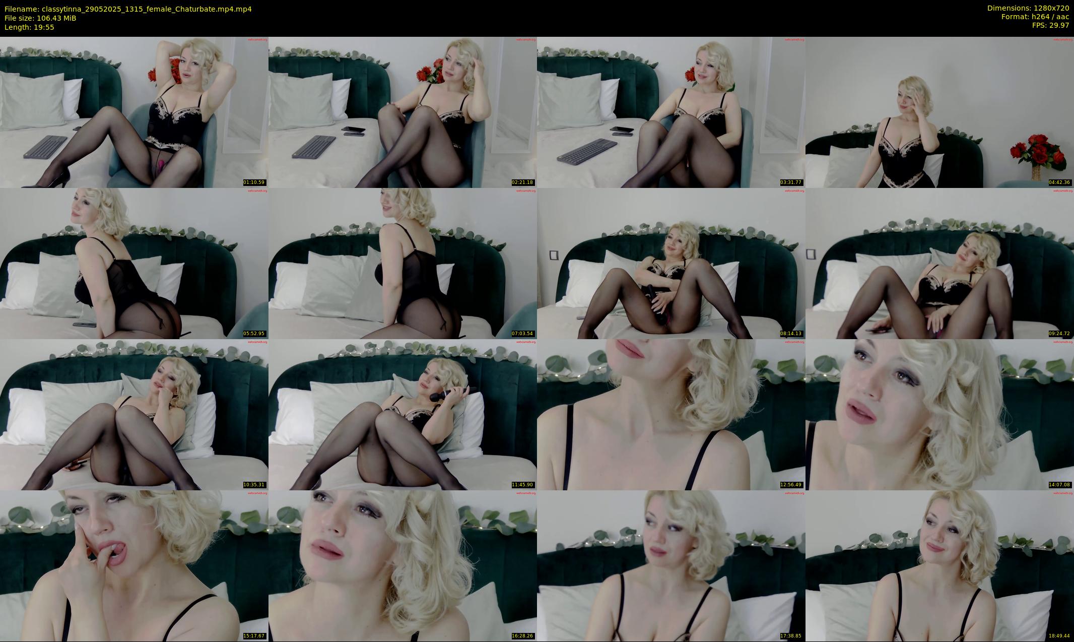 classytinna — 20 minute Chaturbate female cam show recording, 720p, May 29, 2025