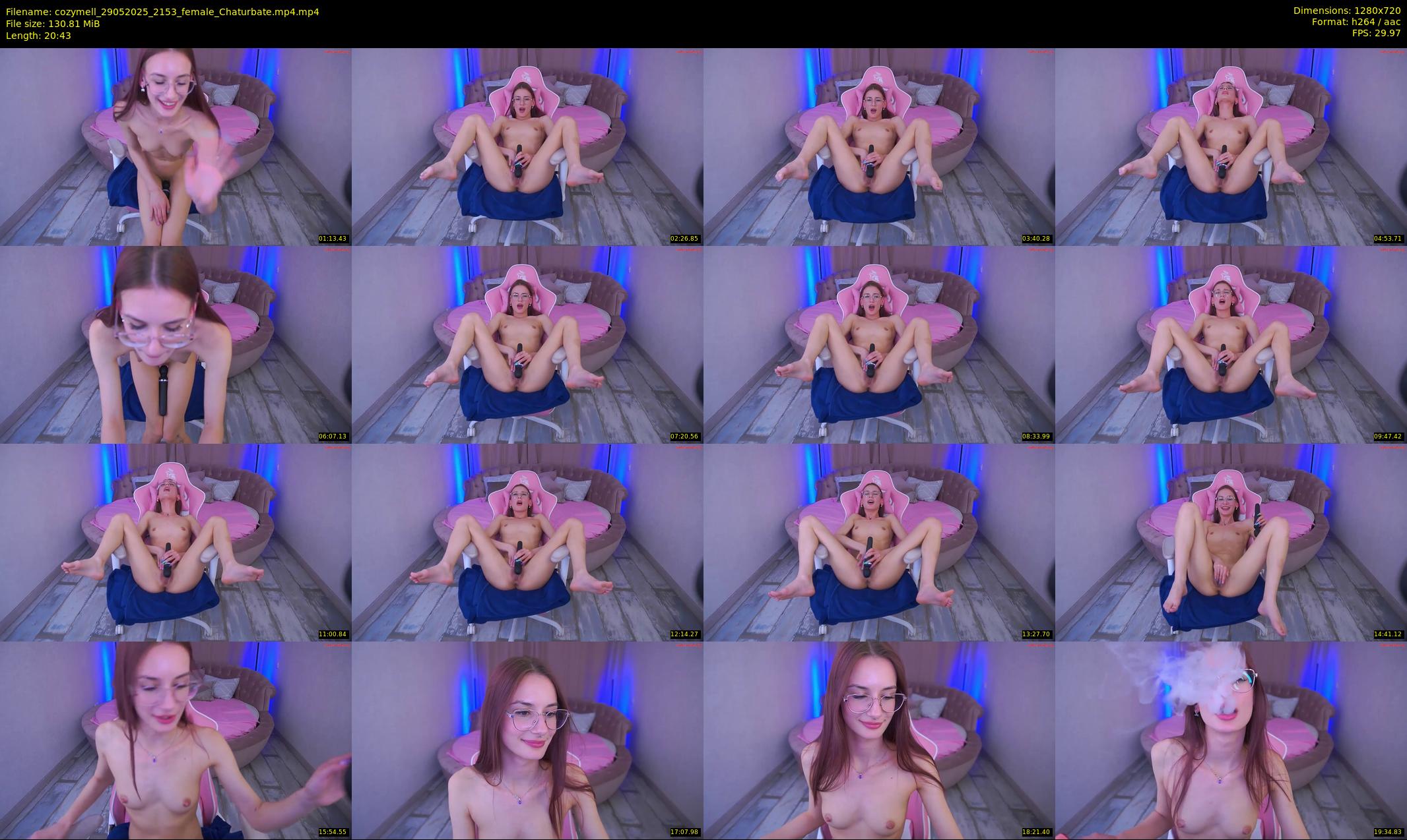 cozymell — 21 minute Chaturbate female cam show recording, 720p, May 29, 2025