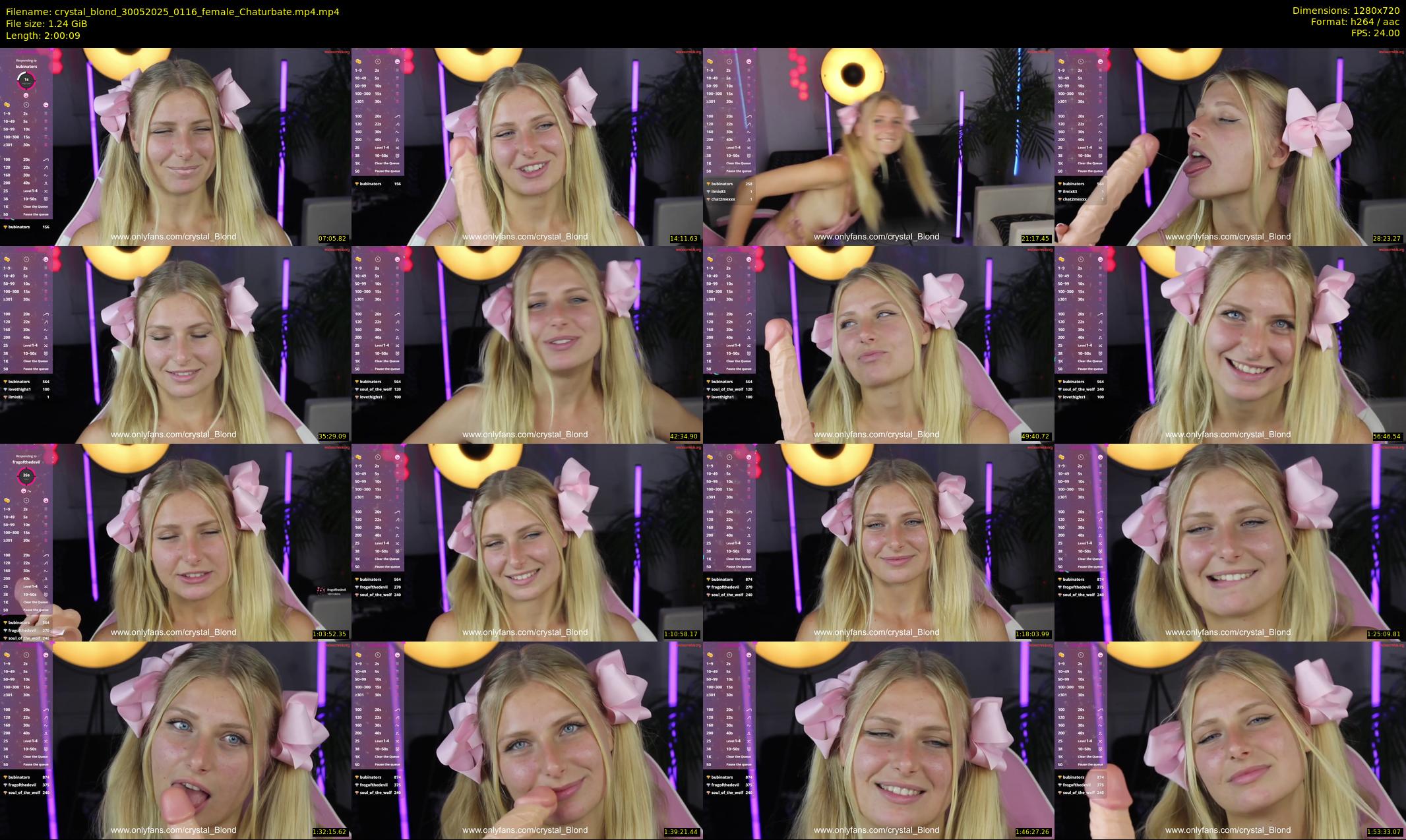 crystal_blond — 121 minute Chaturbate female cam show recording, 720p, May 30, 2025