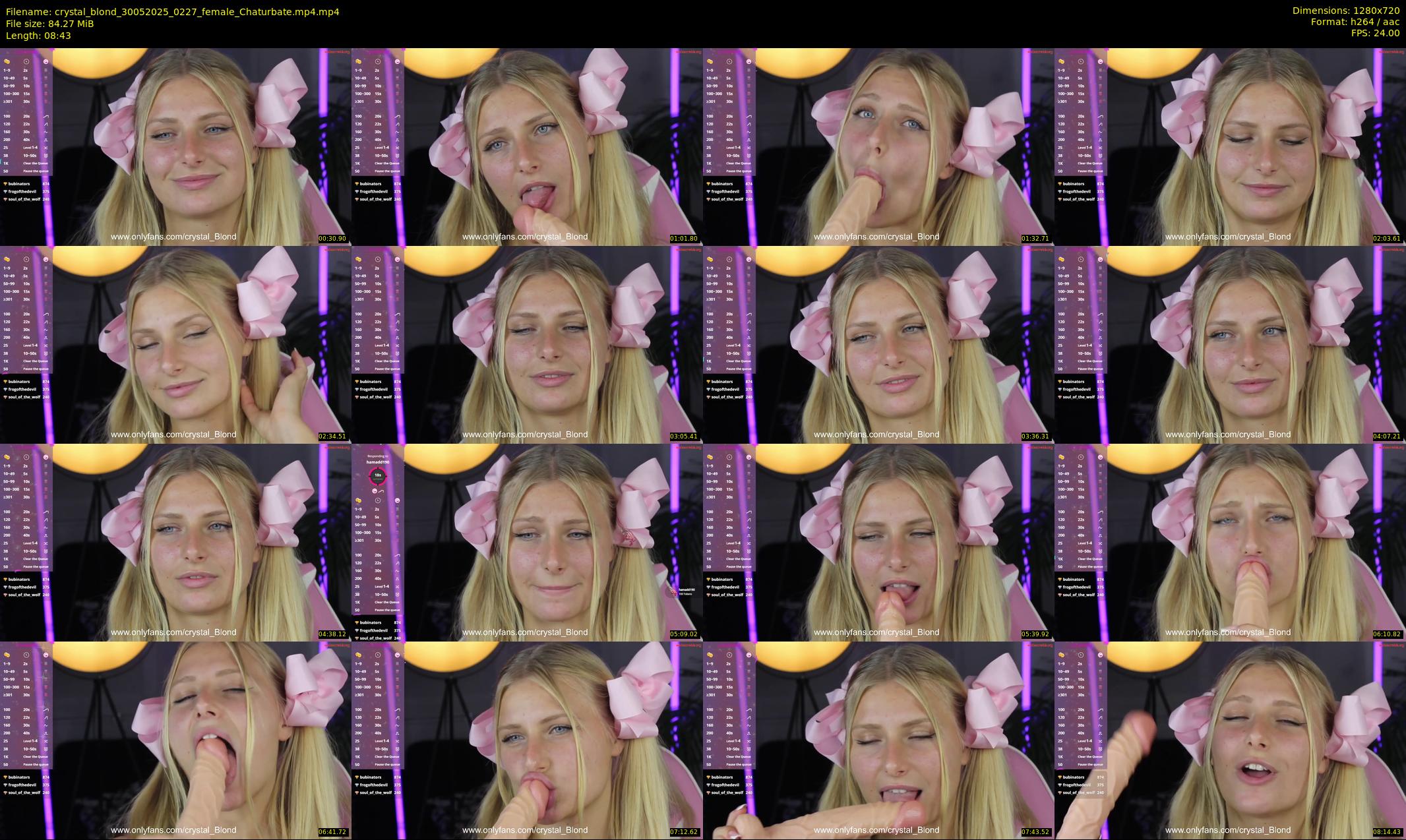 crystal_blond — 9 minute Chaturbate female cam show recording, 720p, May 30, 2025
